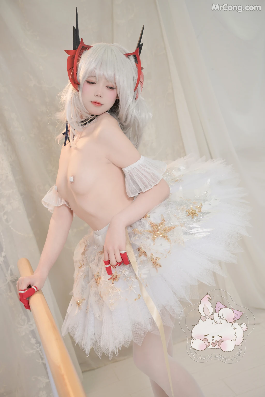 Coser@黏黏团子兔_ W天鹅之舞 [55P]