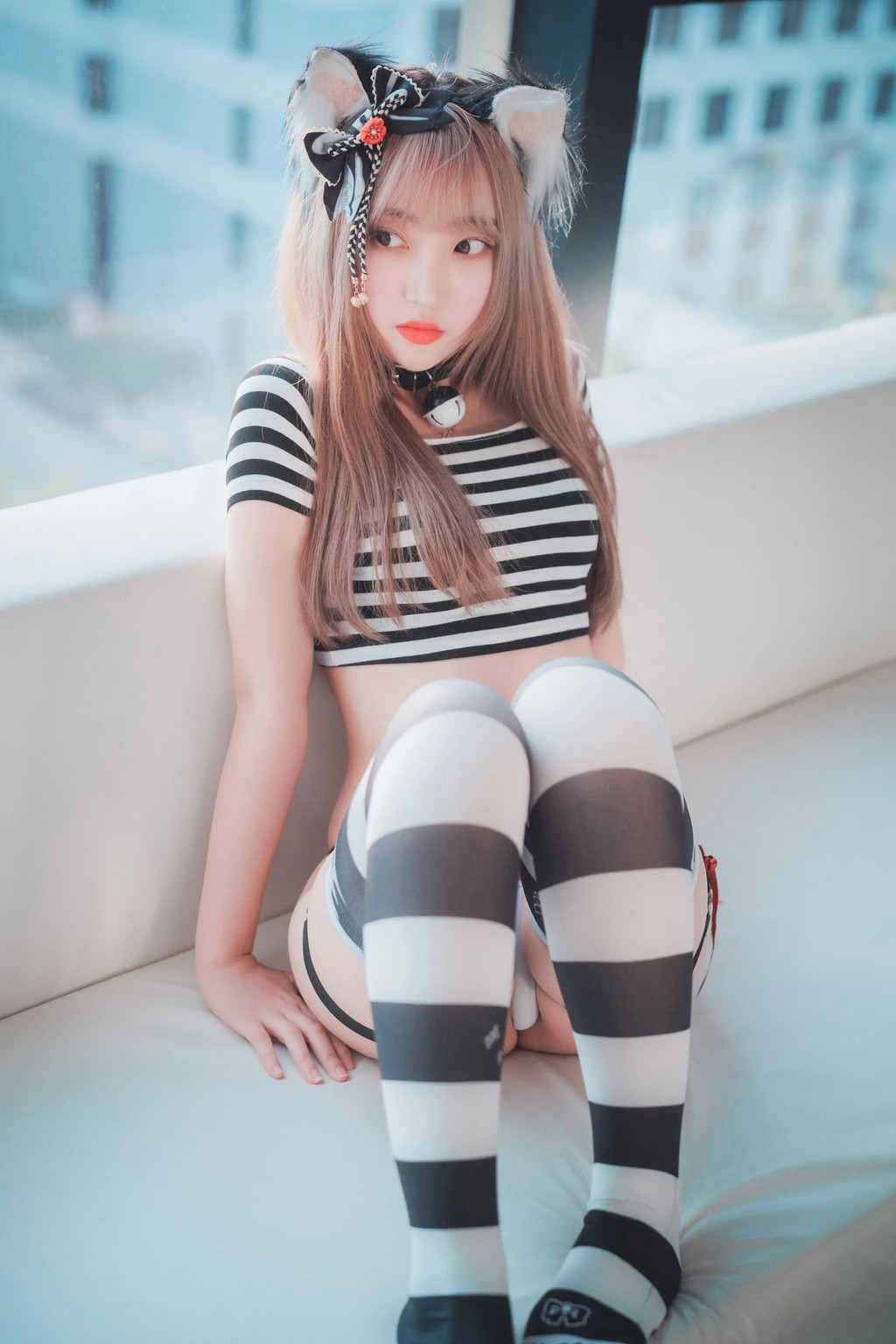 DJAWA Photo - HaNari (하나리)_ _Catgirl in Stripes_ [91P]