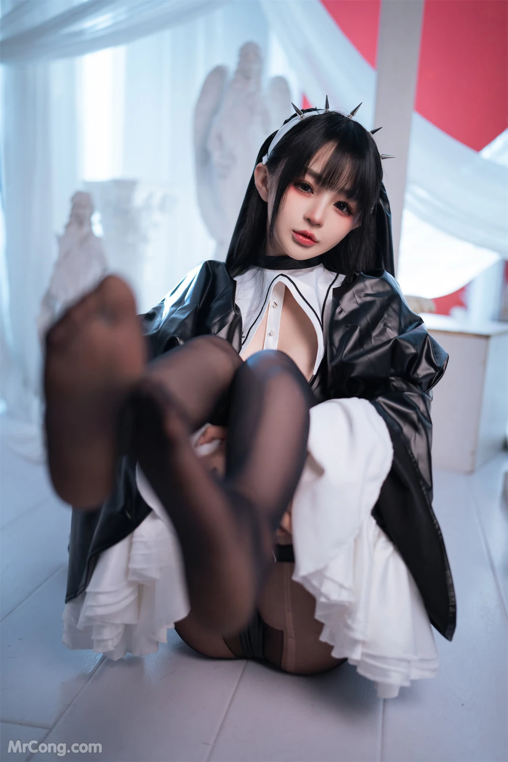 Coser@桜井宁宁 Vol.076_ 皮衣修女 [60P]