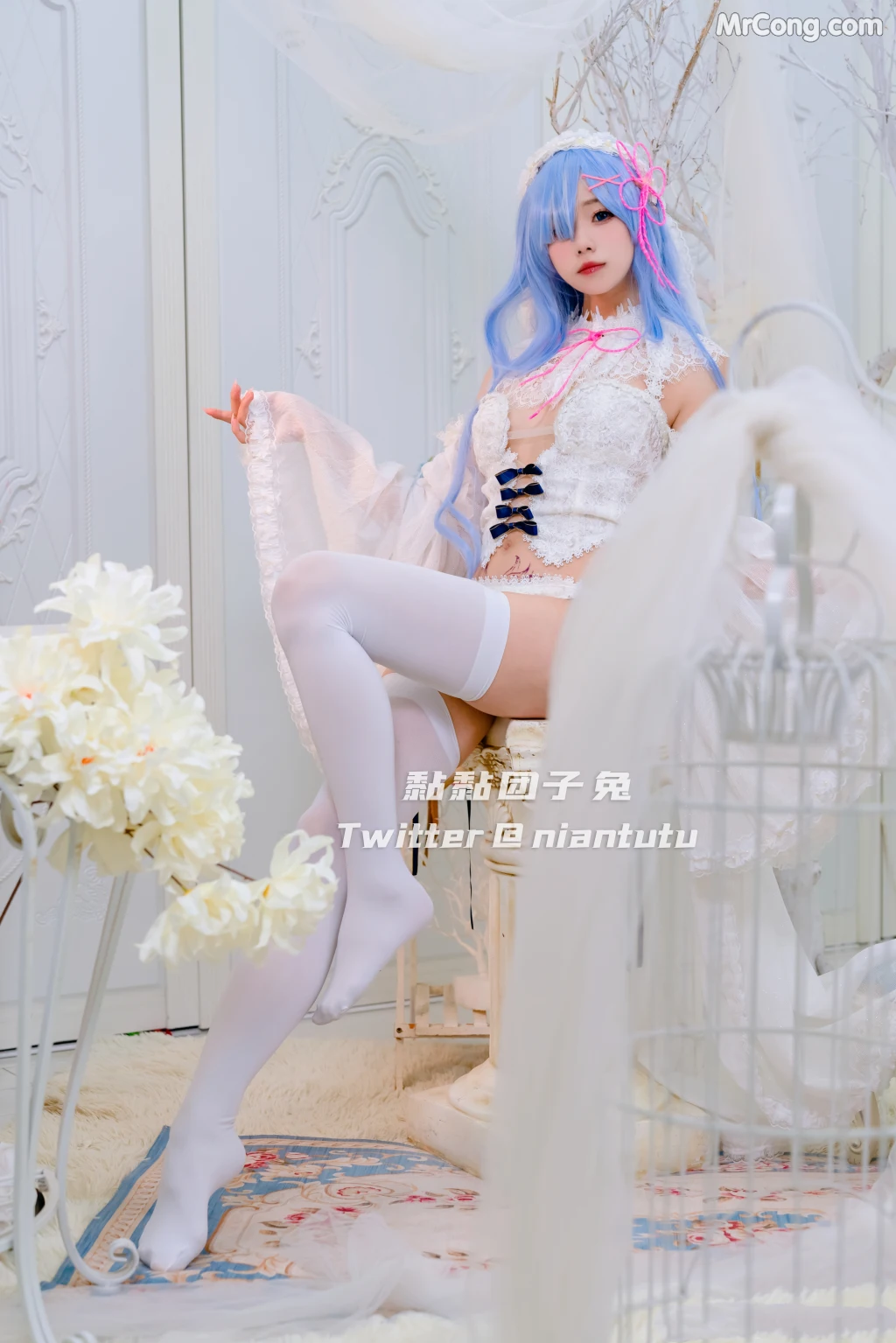 Coser@黏黏团子兔_ 长发蕾姆 [20P]