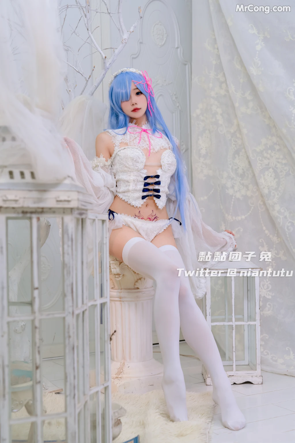 Coser@黏黏团子兔_ 长发蕾姆 [20P]