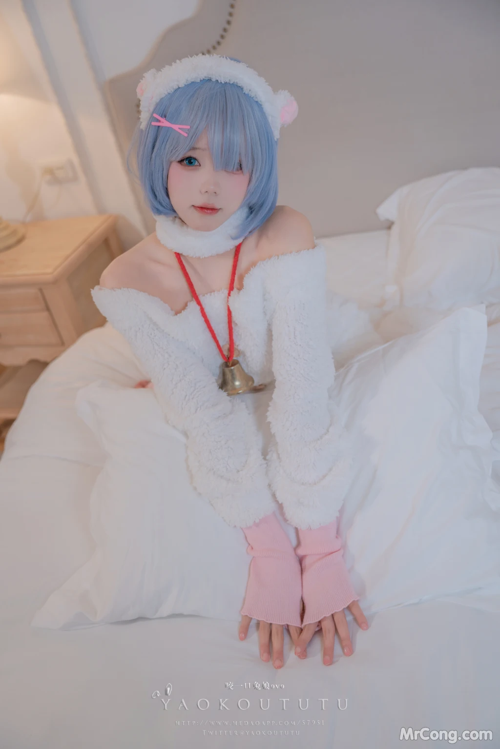 Coser@黏黏团子兔_ T3特典 蕾姆咩咩 [53P]