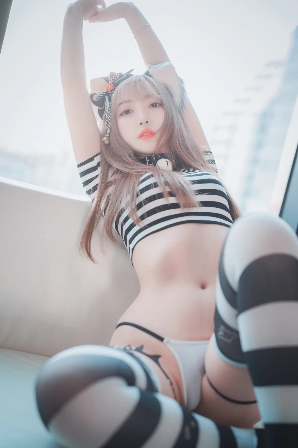 DJAWA Photo - HaNari (하나리)_ _Catgirl in Stripes_ [91P]