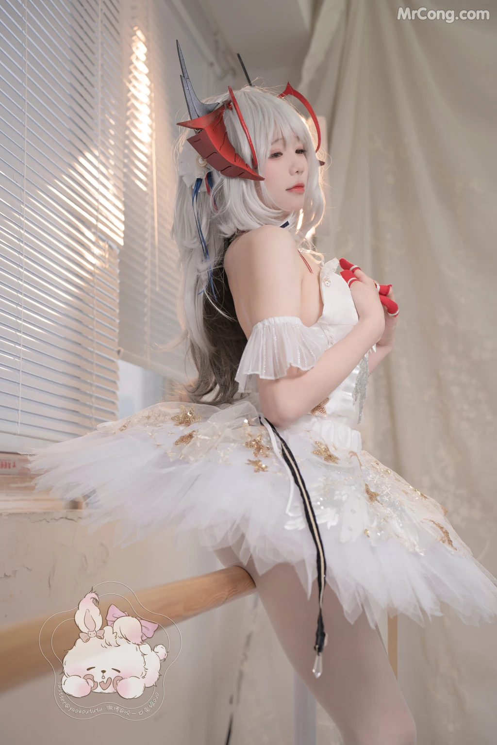 Coser@黏黏团子兔_ W天鹅之舞 [55P]