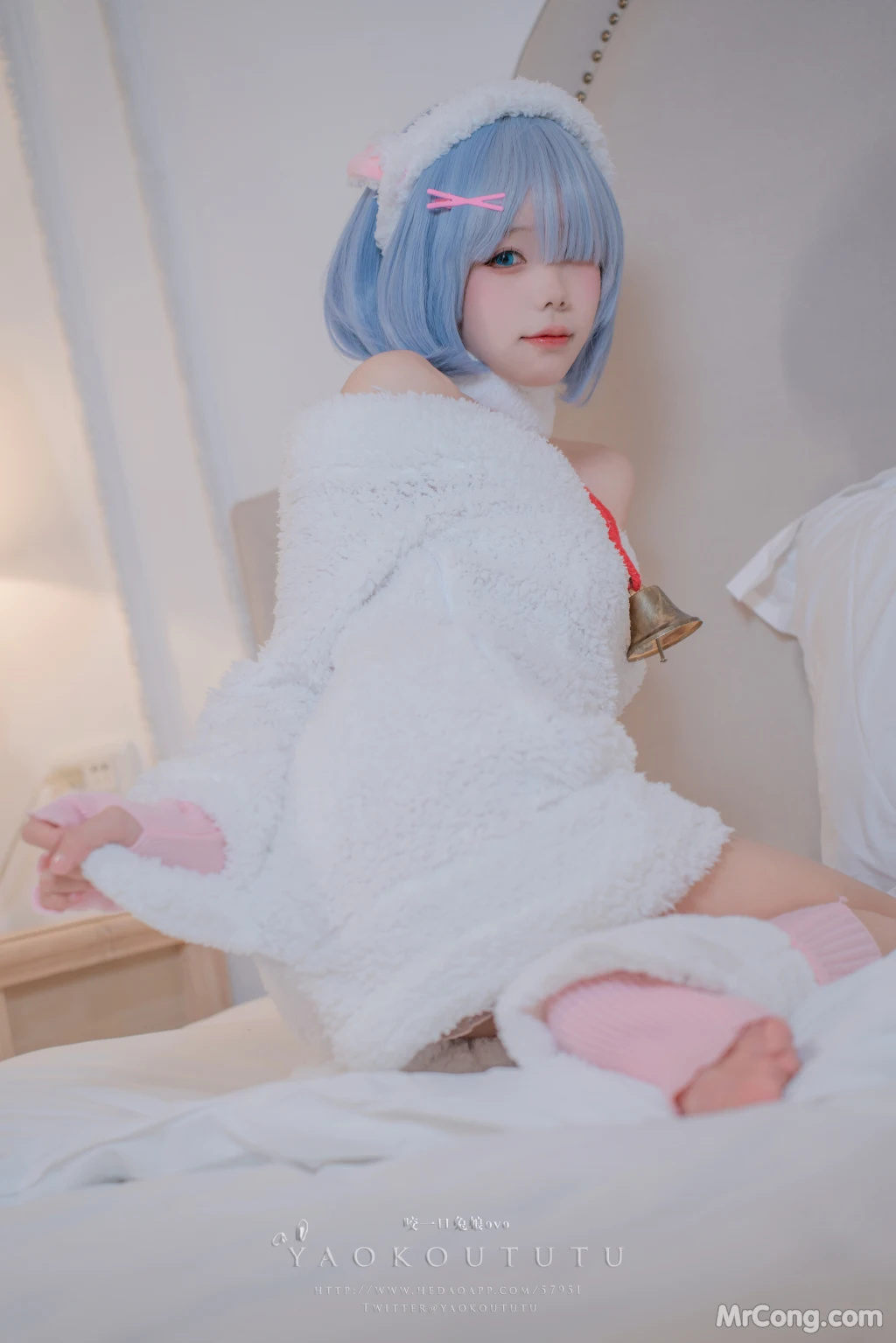 Coser@黏黏团子兔_ T3特典 蕾姆咩咩 [53P]