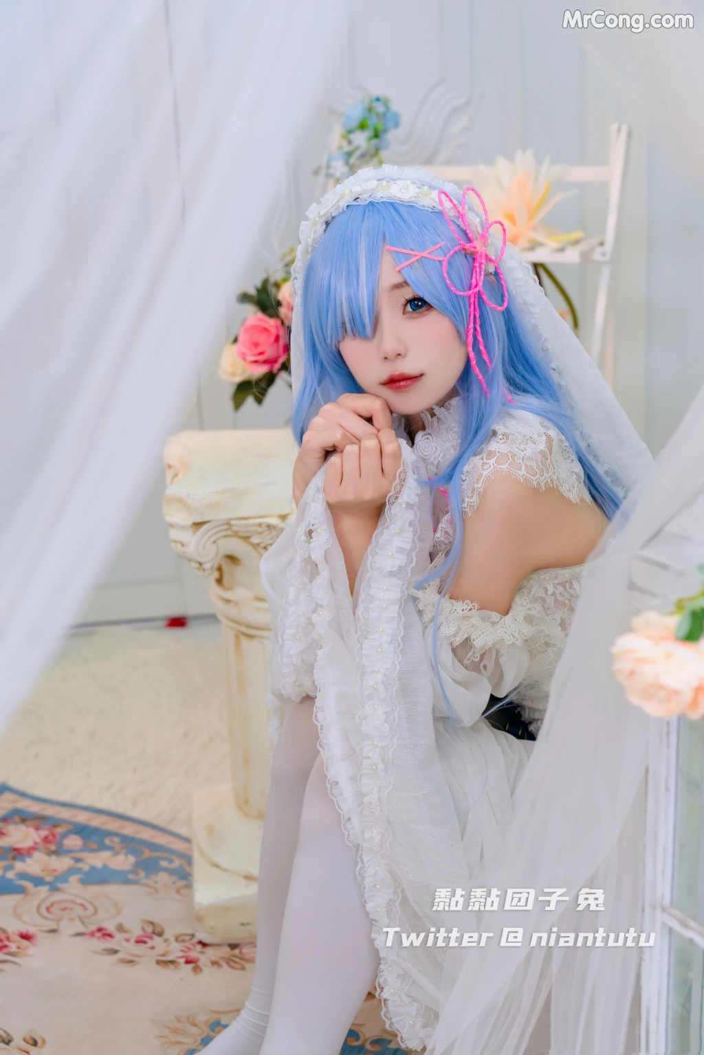 Coser@黏黏团子兔_ 长发蕾姆 [20P]