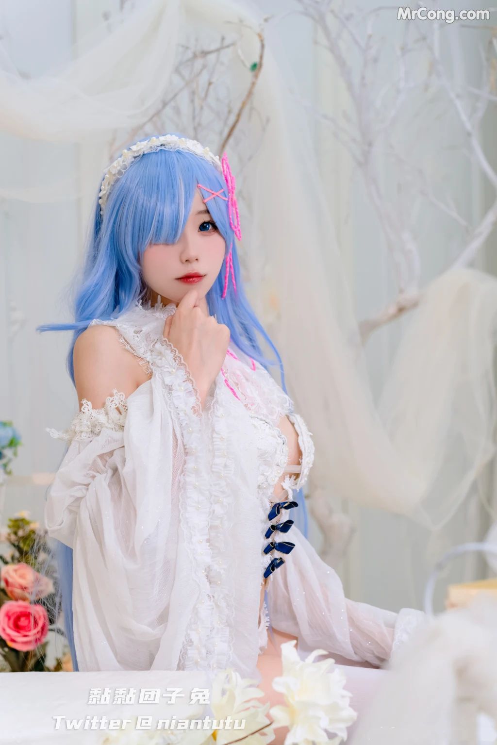 Coser@黏黏团子兔_ 长发蕾姆 [20P]