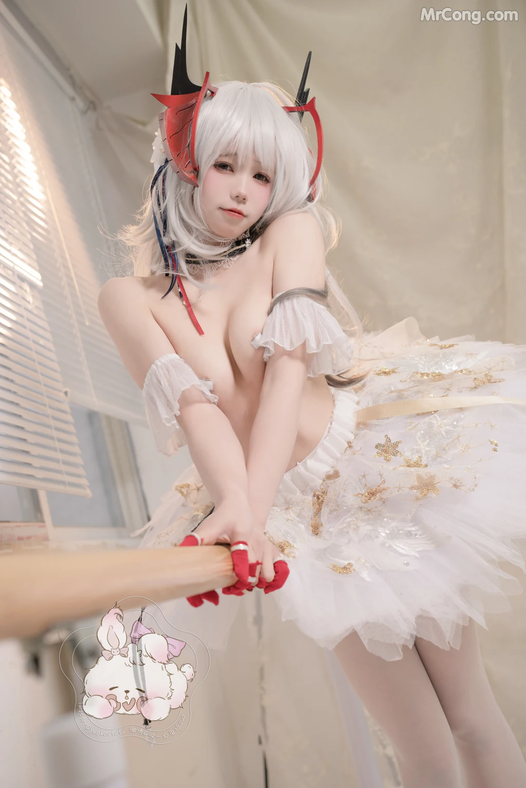 Coser@黏黏团子兔_ W天鹅之舞 [55P]