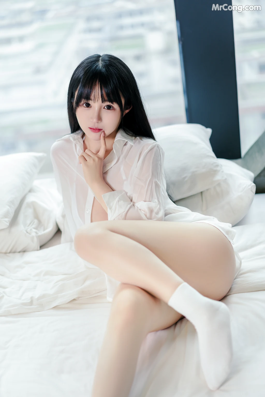 Coser@桜井宁宁_ 男友衬衫 (Boyfriend Shirt) [49P]