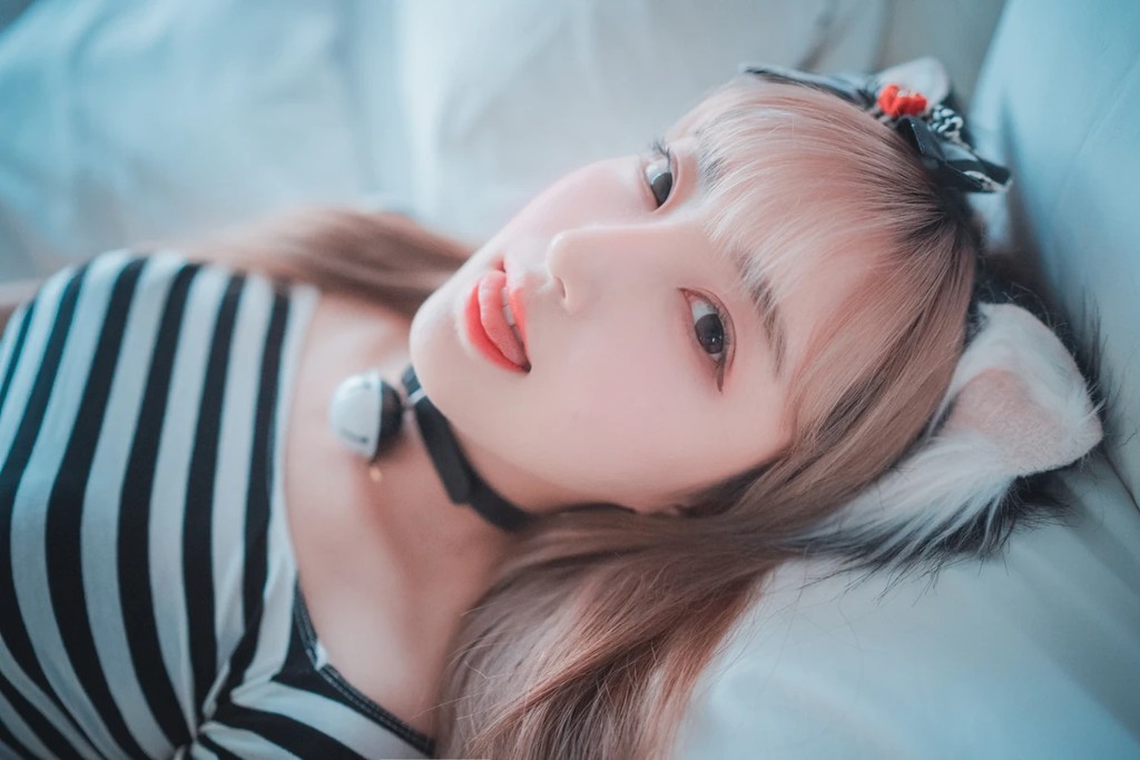 DJAWA Photo - HaNari (하나리)_ _Catgirl in Stripes_ [91P]