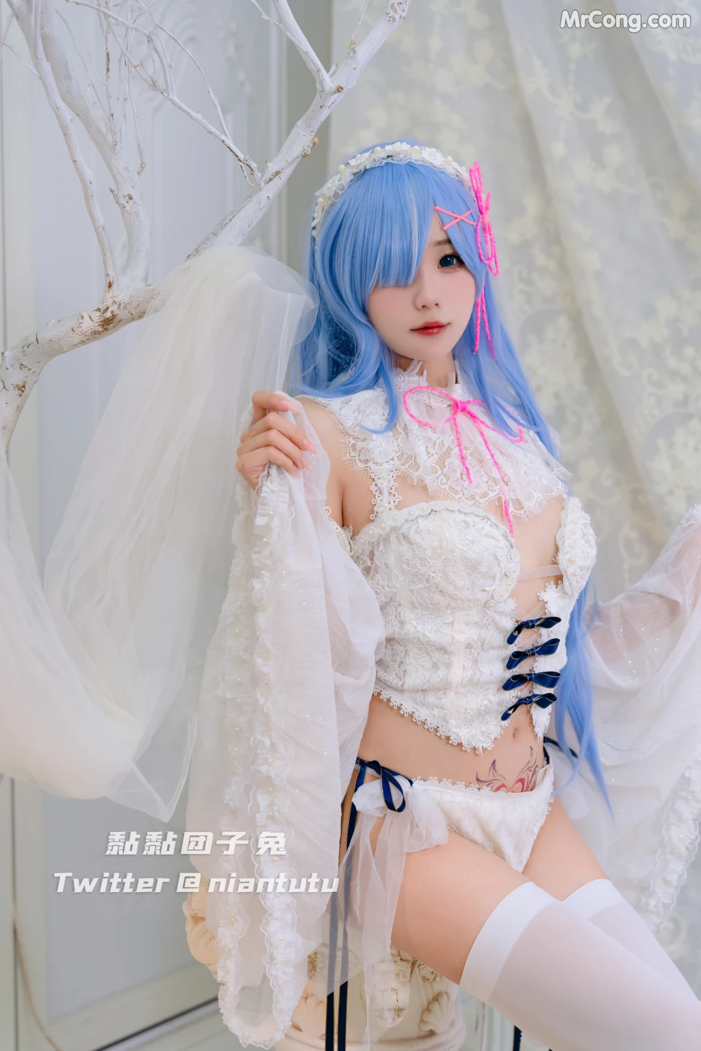 Coser@黏黏团子兔_ 长发蕾姆 [20P]