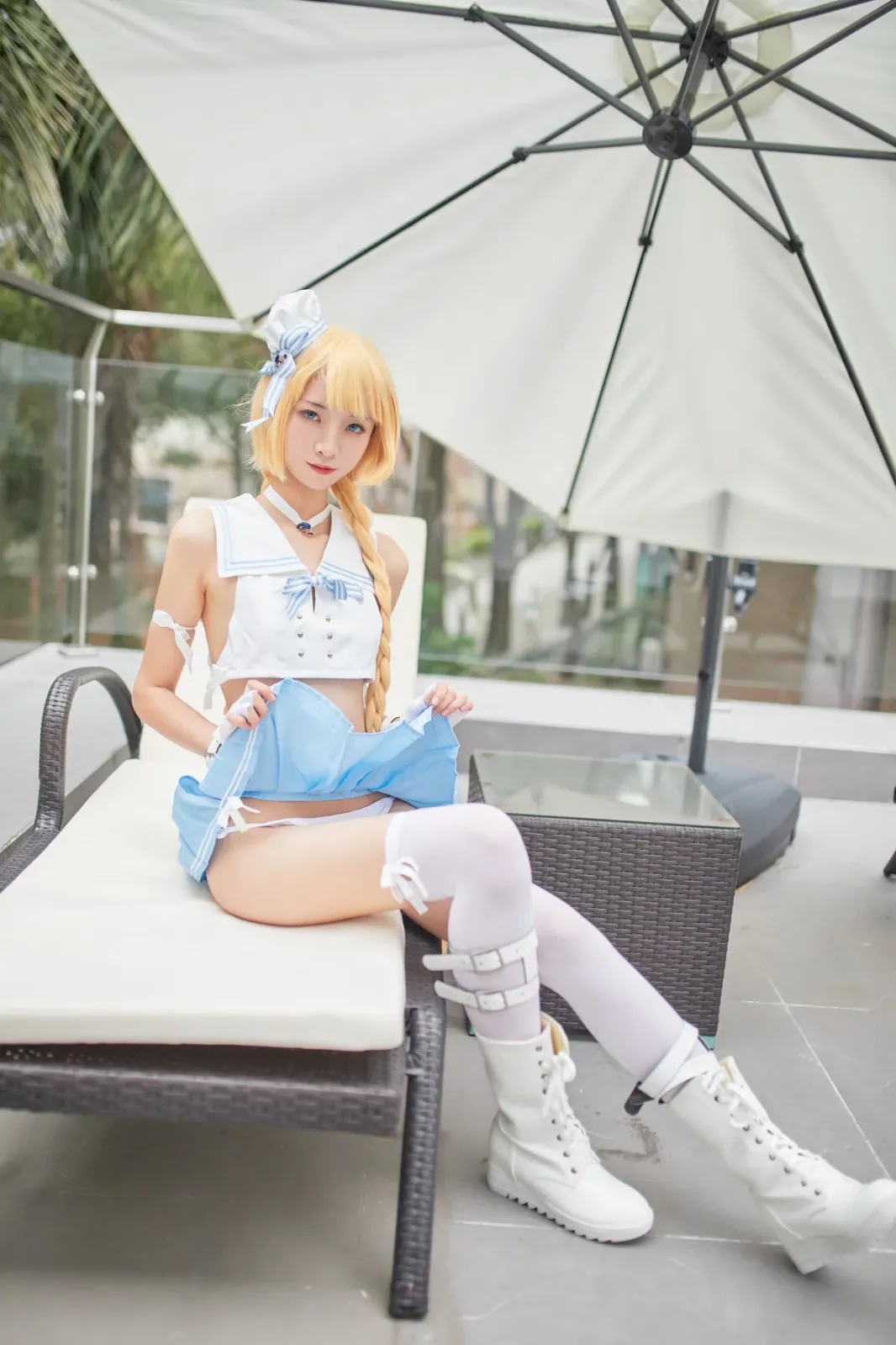 网络美女西瓜少女舰队少女兔女郎主题性感兔女郎装扮脱短裙秀曼妙身姿迷人诱惑写真 [117P]