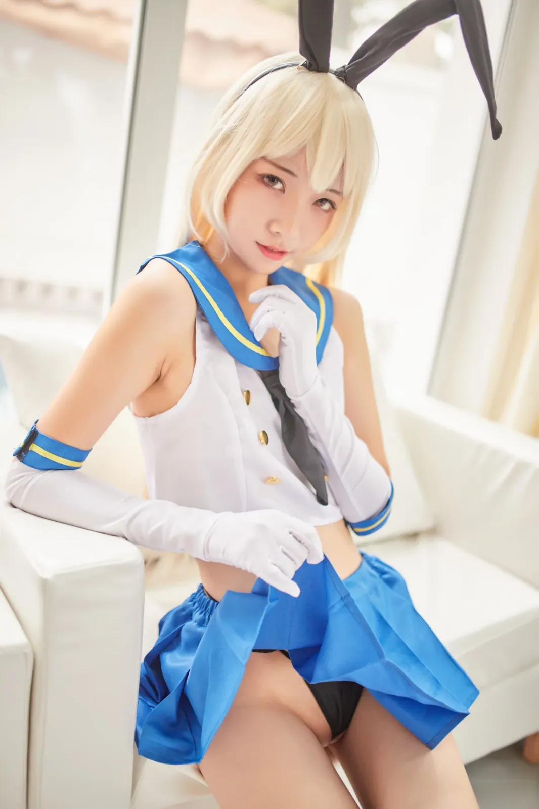 网络美女西瓜少女舰队少女兔女郎主题性感兔女郎装扮脱短裙秀曼妙身姿迷人诱惑写真 [117P]