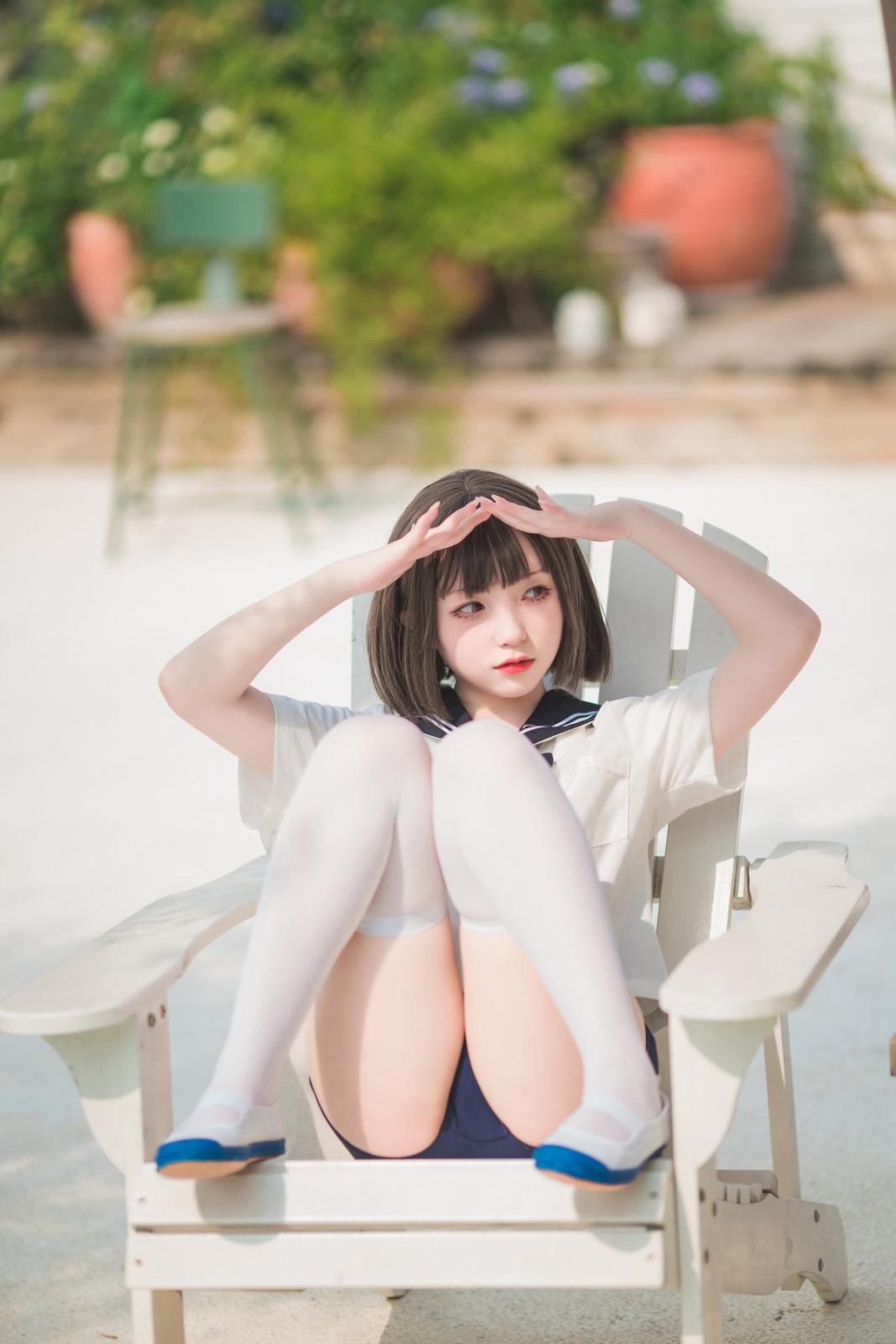 网络美女花铃JK死库水主题泳池性感死库水配白丝袜湿身秀翘臀美腿迷人诱惑写真 [109P]