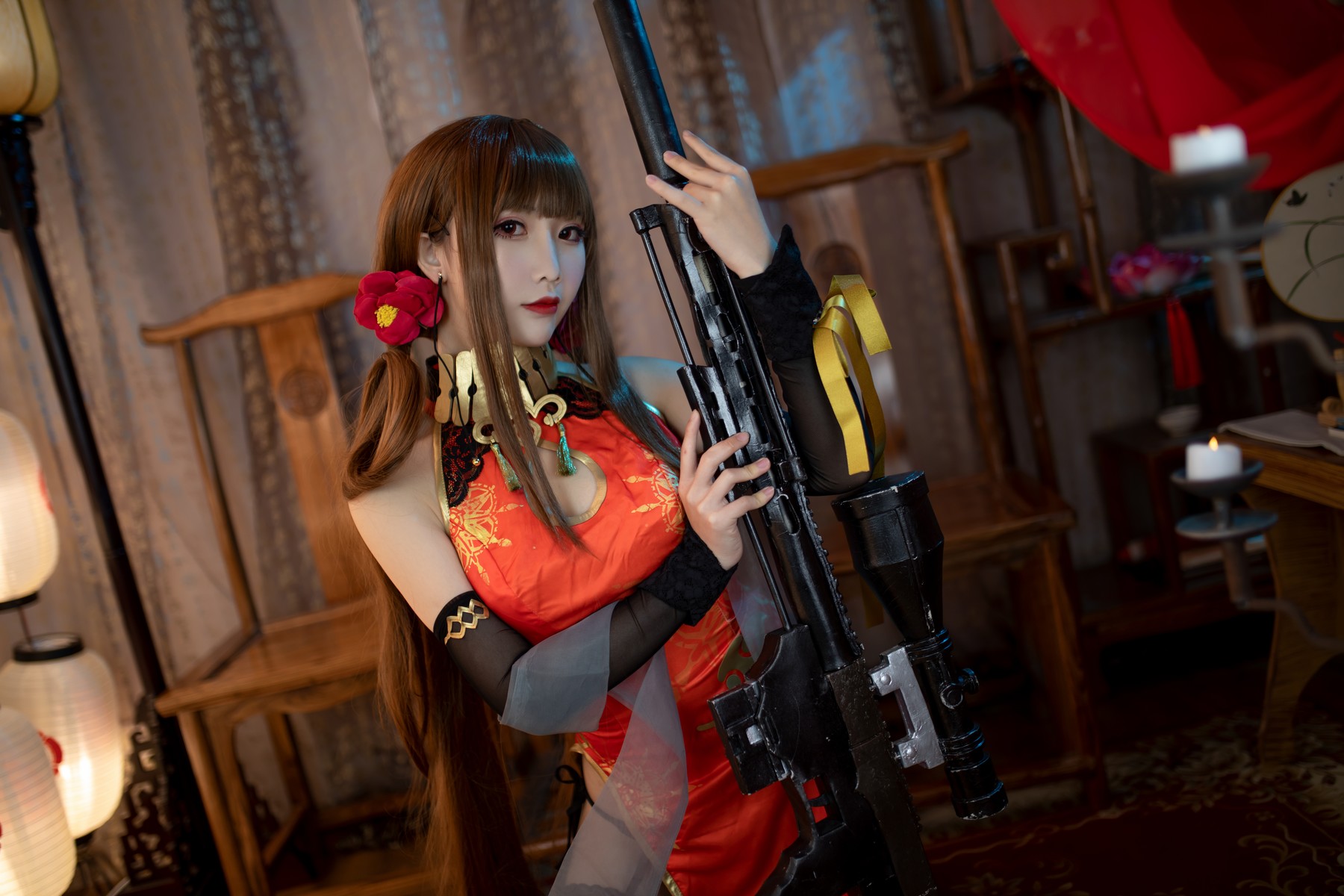 Cosplay 面饼仙儿 DSR50 红牡丹 [34P]