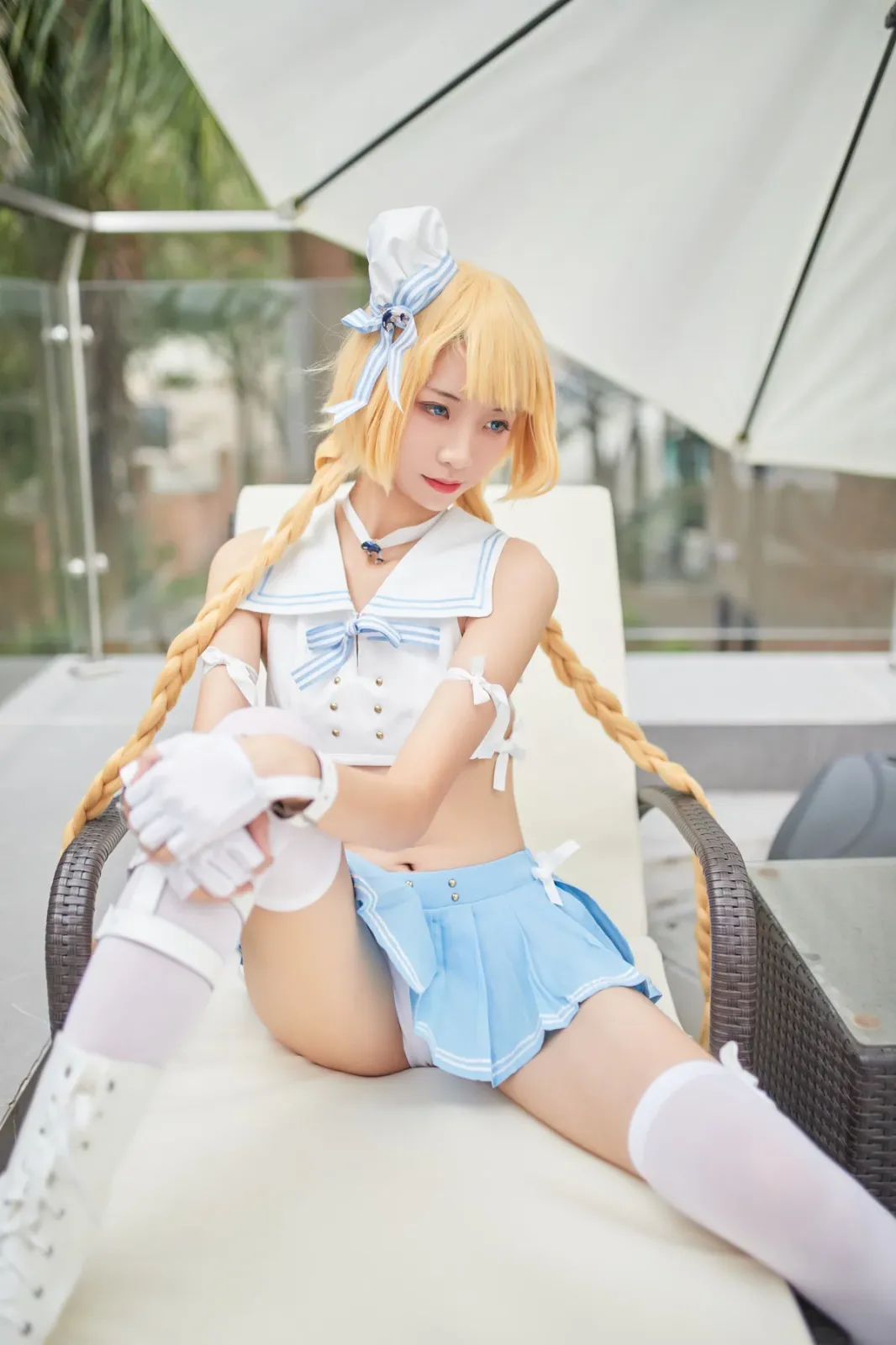 网络美女西瓜少女舰队少女兔女郎主题性感兔女郎装扮脱短裙秀曼妙身姿迷人诱惑写真 [117P]