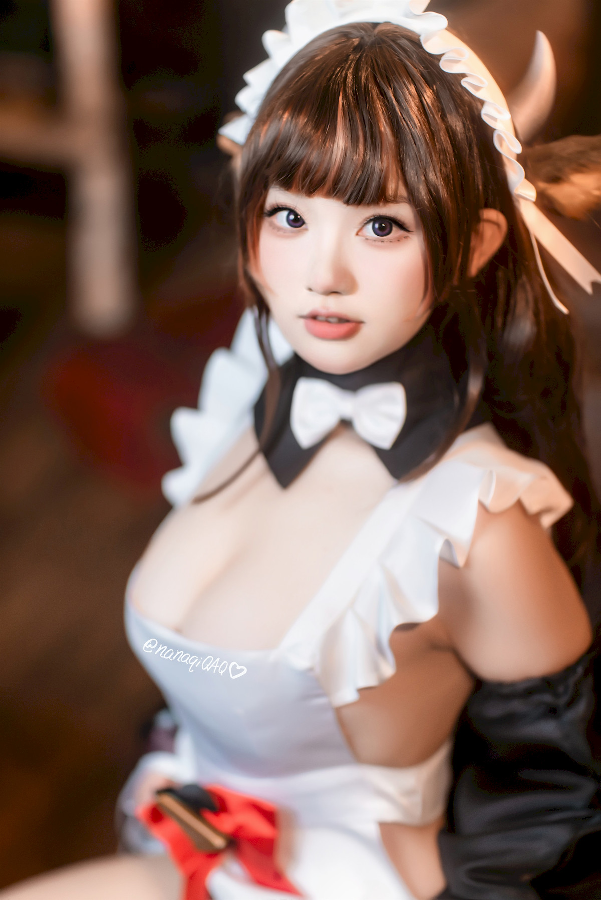 Cosplay 七七娜娜子 牛牛女仆 [41P]