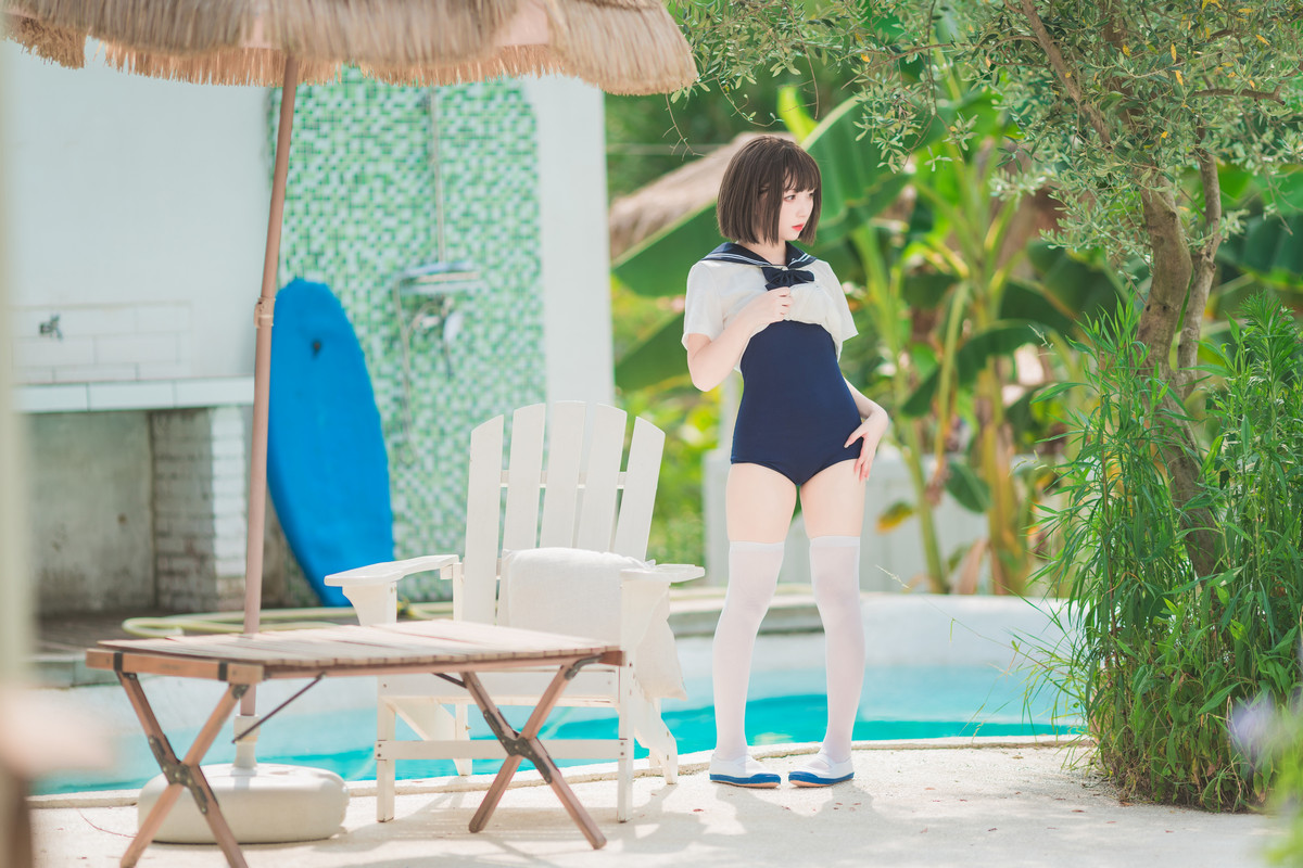 网络美女花铃JK死库水主题泳池性感死库水配白丝袜湿身秀翘臀美腿迷人诱惑写真 [109P]