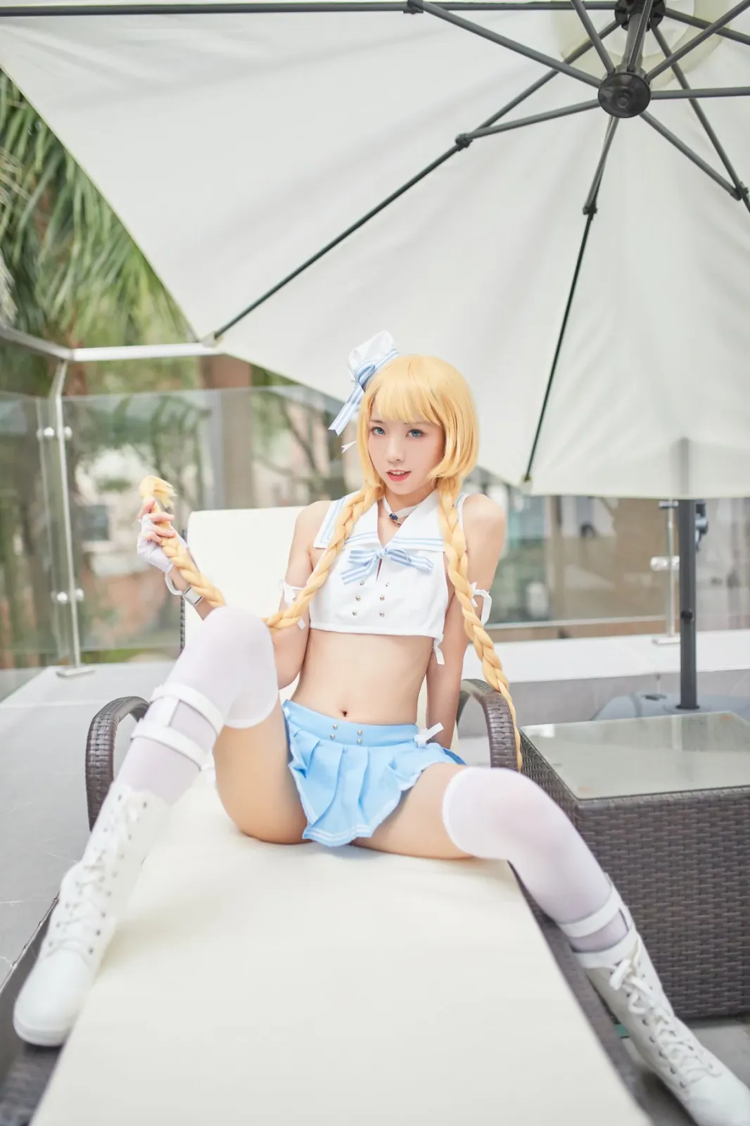 网络美女西瓜少女舰队少女兔女郎主题性感兔女郎装扮脱短裙秀曼妙身姿迷人诱惑写真 [117P]