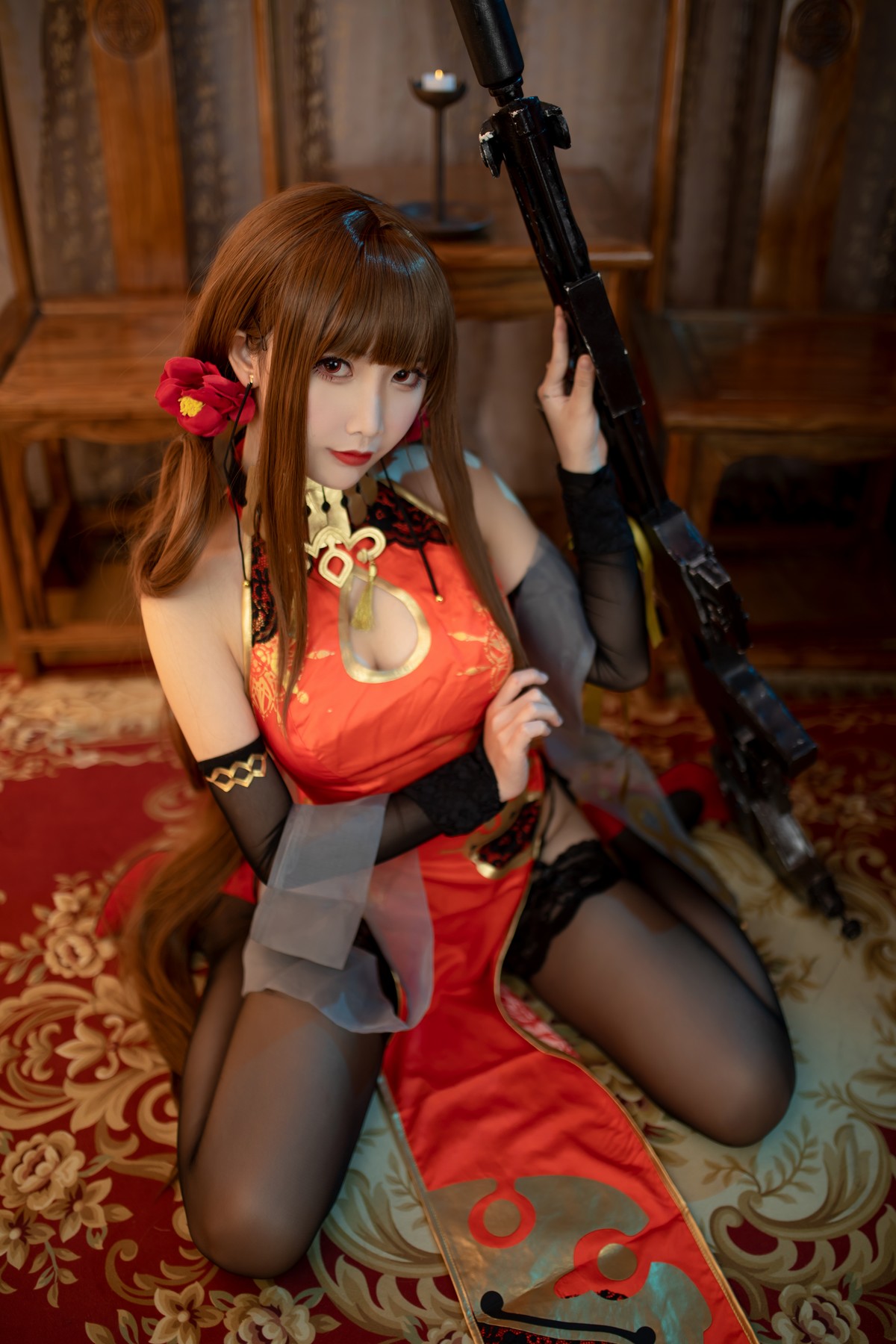 Cosplay 面饼仙儿 DSR50 红牡丹 [34P]