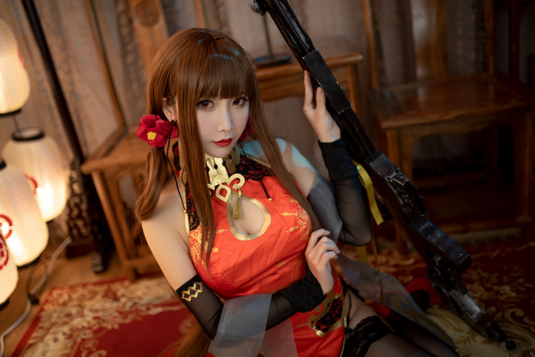 Cosplay 面饼仙儿 DSR50 红牡丹 [34P]