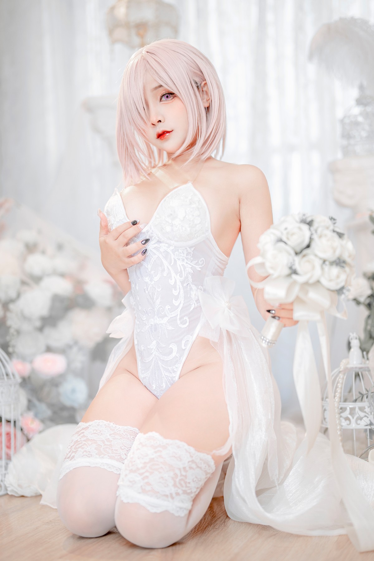 Cosplay SayoMomo小桃 Mashu Kyrielight [47P]