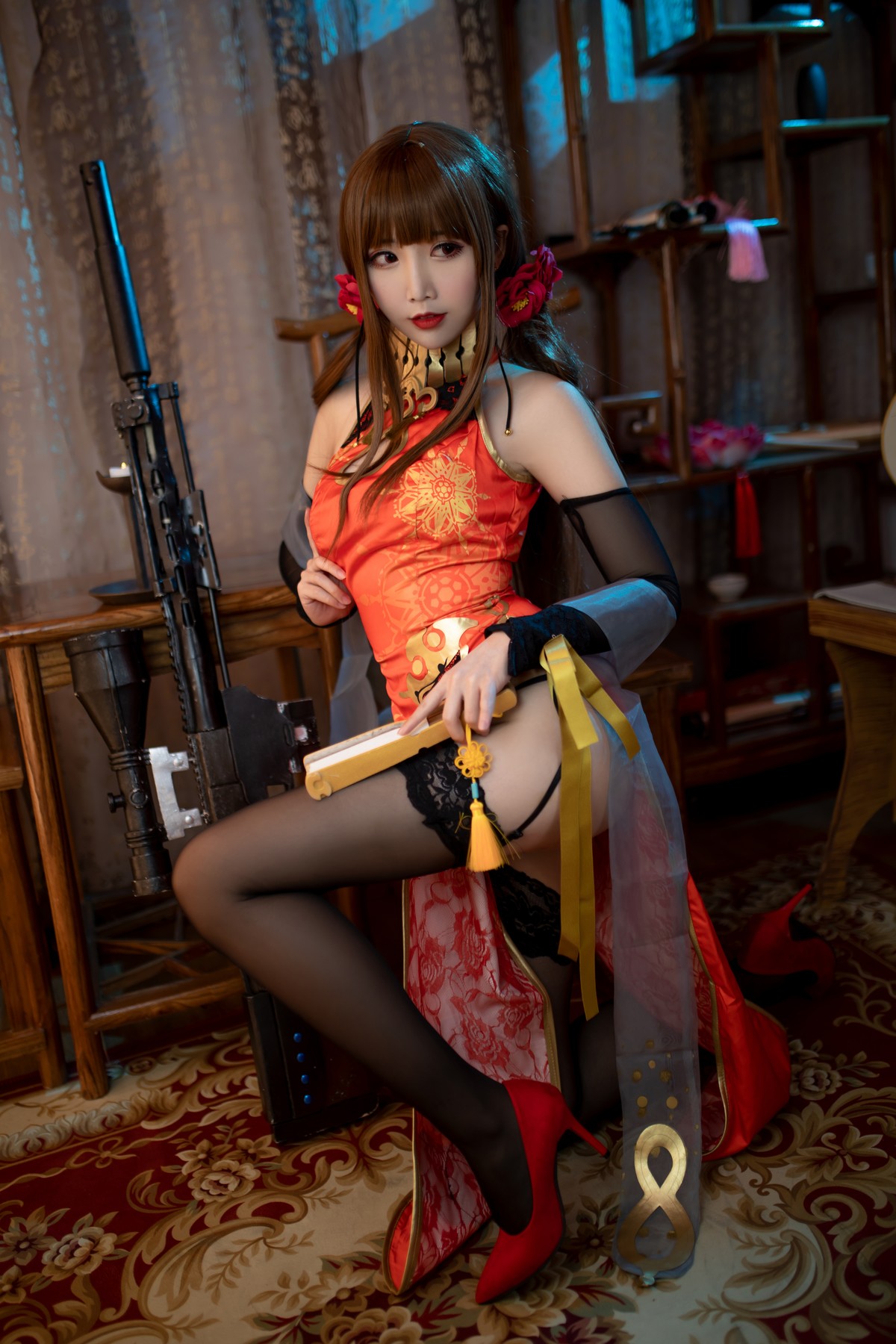 Cosplay 面饼仙儿 DSR50 红牡丹 [34P]