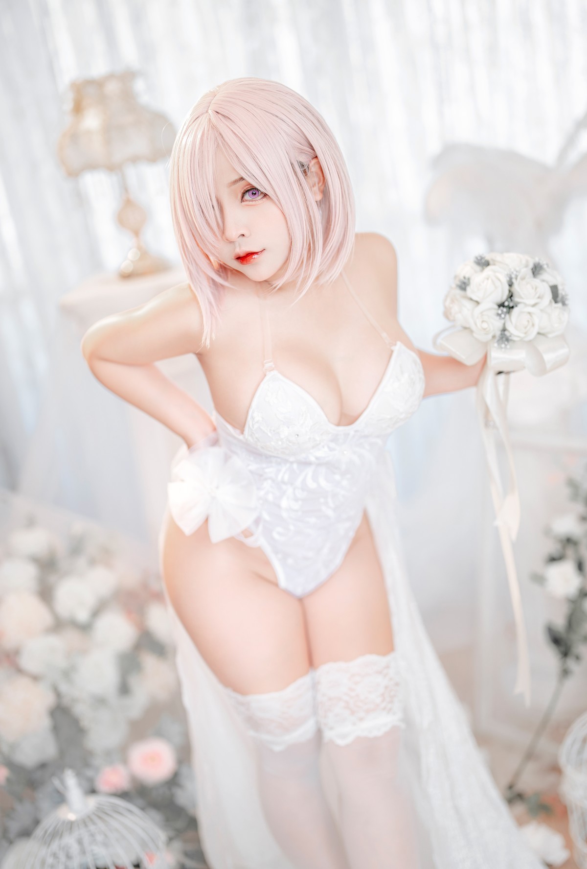 Cosplay SayoMomo小桃 Mashu Kyrielight [47P]