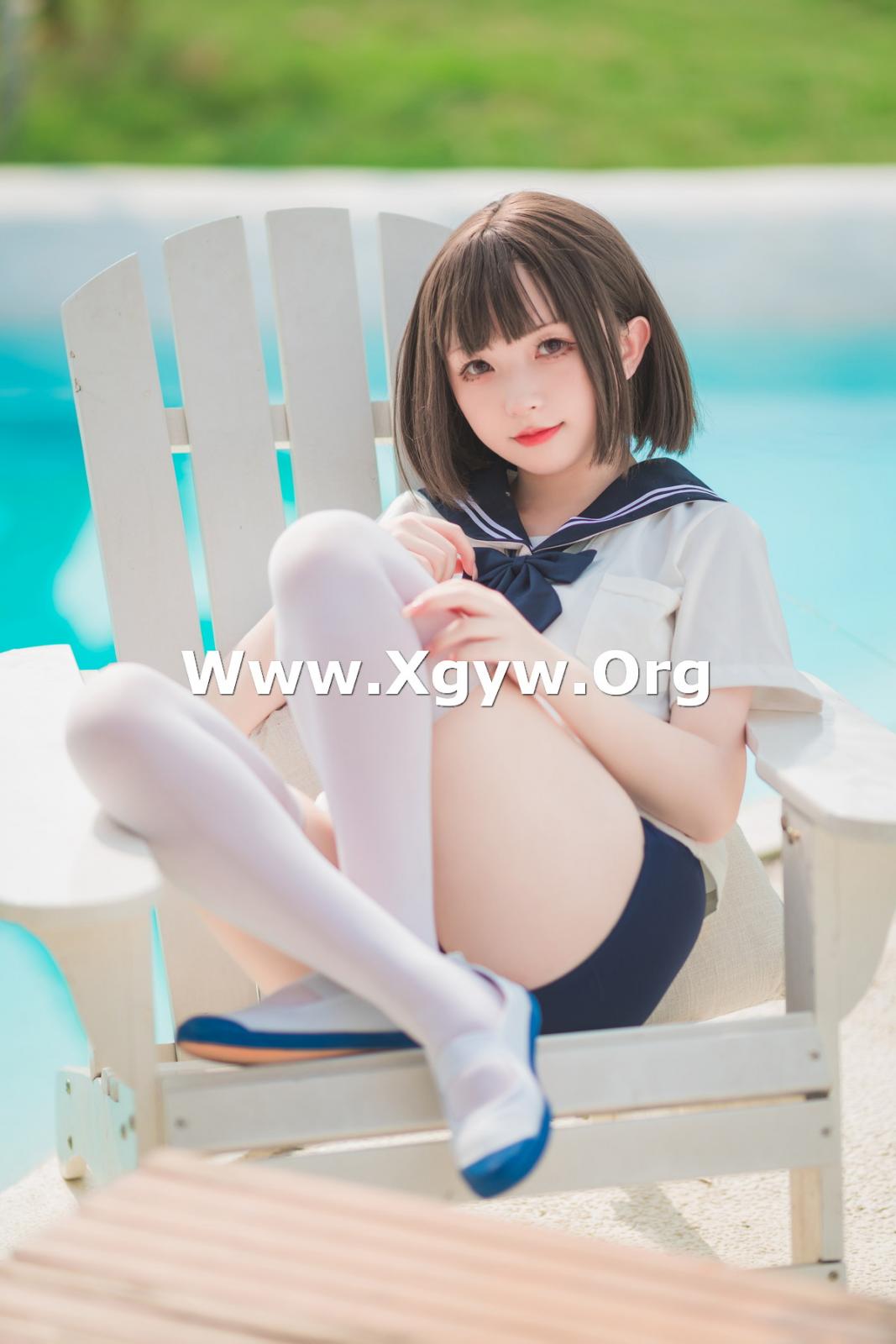 网络美女花铃JK死库水主题泳池性感死库水配白丝袜湿身秀翘臀美腿迷人诱惑写真 [109P]