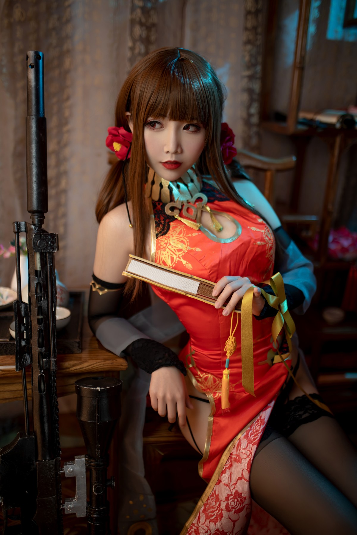 Cosplay 面饼仙儿 DSR50 红牡丹 [34P]