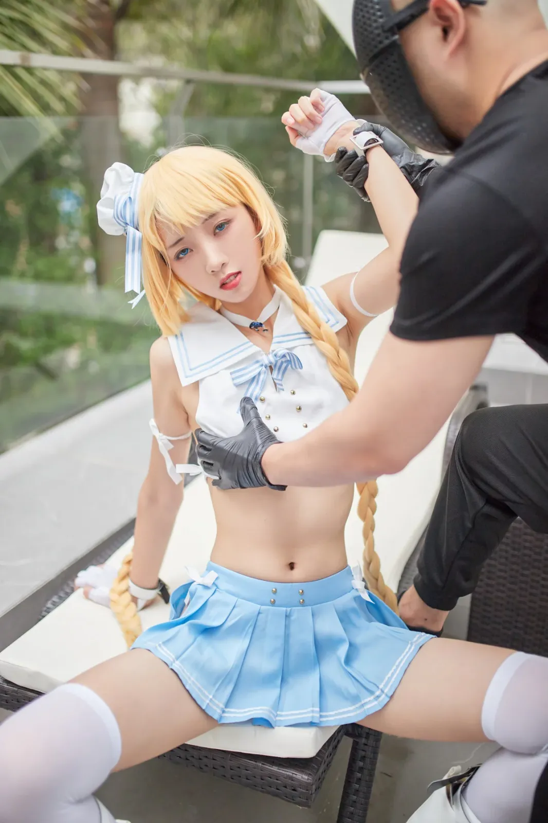 网络美女西瓜少女舰队少女兔女郎主题性感兔女郎装扮脱短裙秀曼妙身姿迷人诱惑写真 [117P]