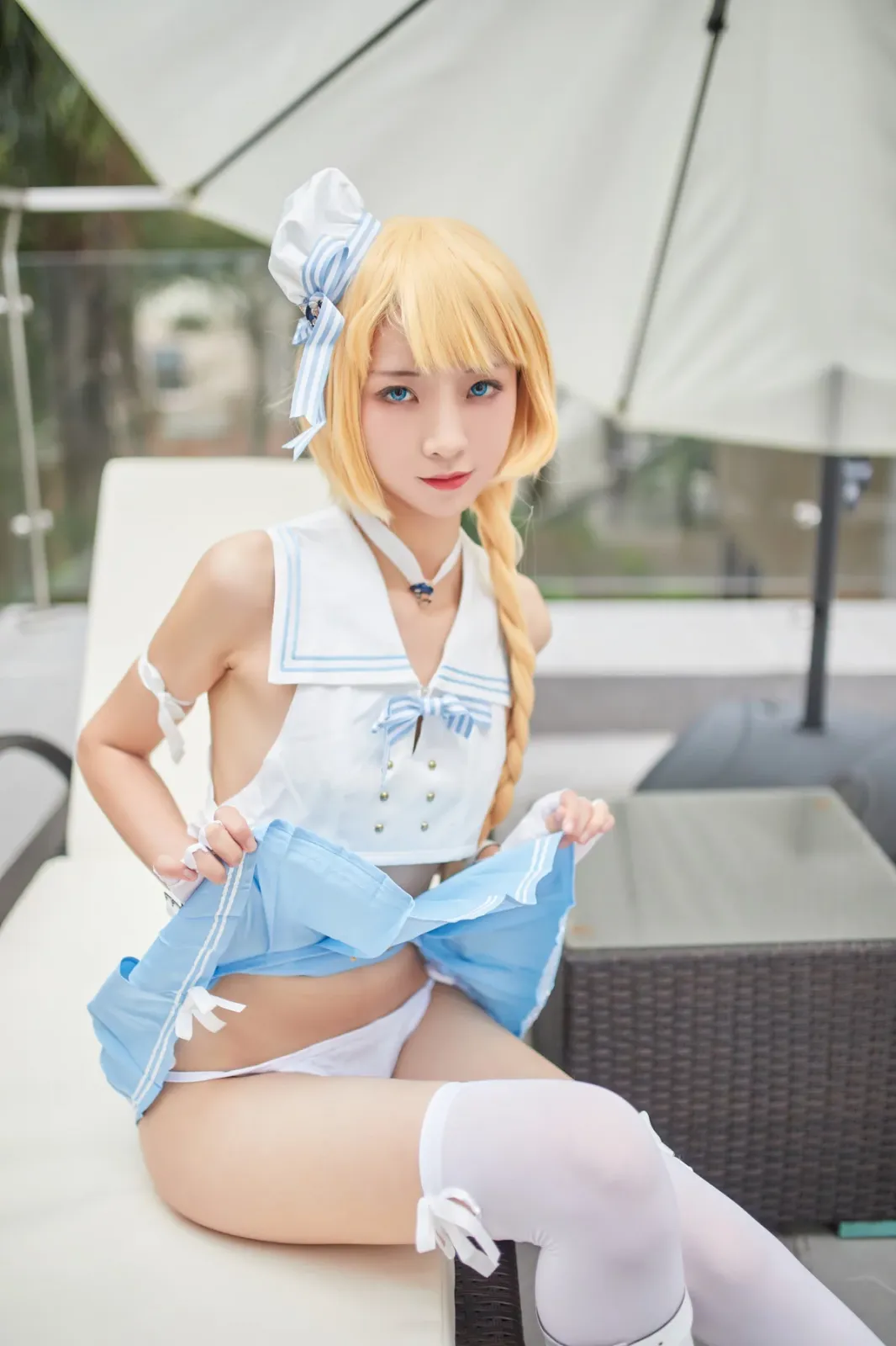 网络美女西瓜少女舰队少女兔女郎主题性感兔女郎装扮脱短裙秀曼妙身姿迷人诱惑写真 [117P]