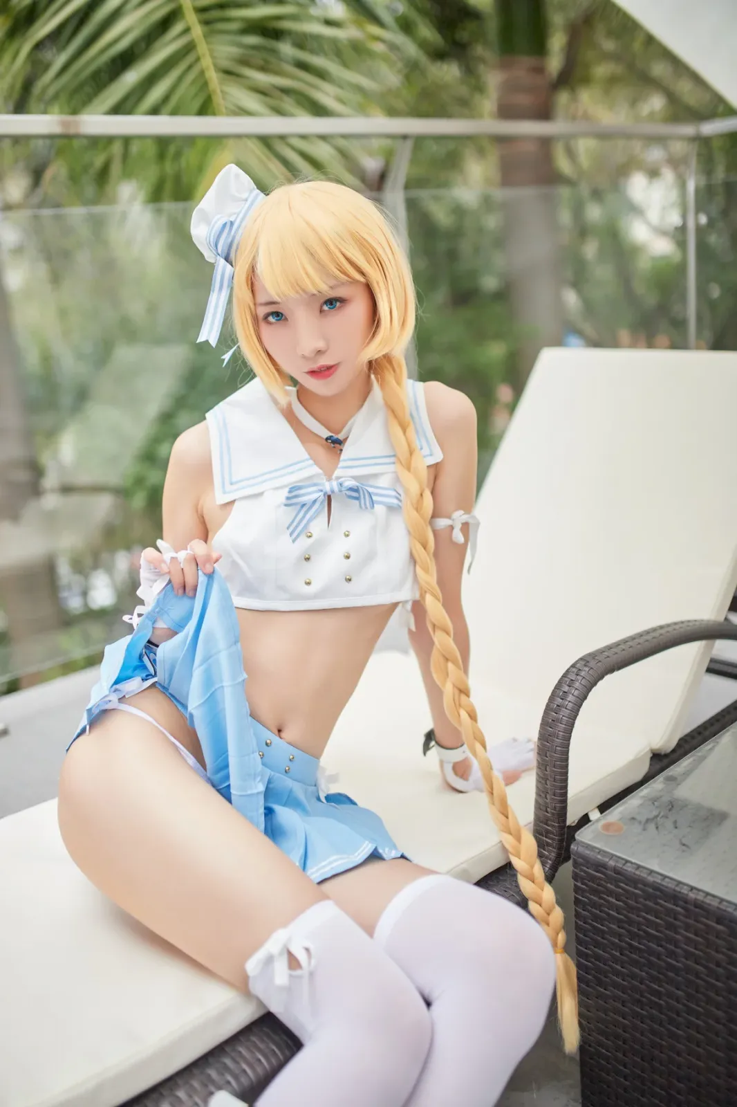 网络美女西瓜少女舰队少女兔女郎主题性感兔女郎装扮脱短裙秀曼妙身姿迷人诱惑写真 [117P]