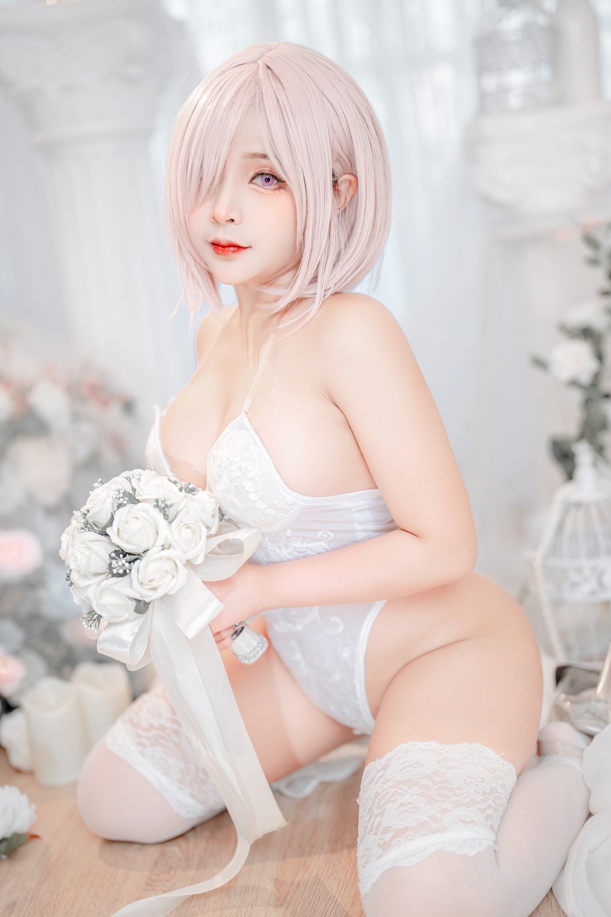 Cosplay SayoMomo小桃 Mashu Kyrielight [47P]