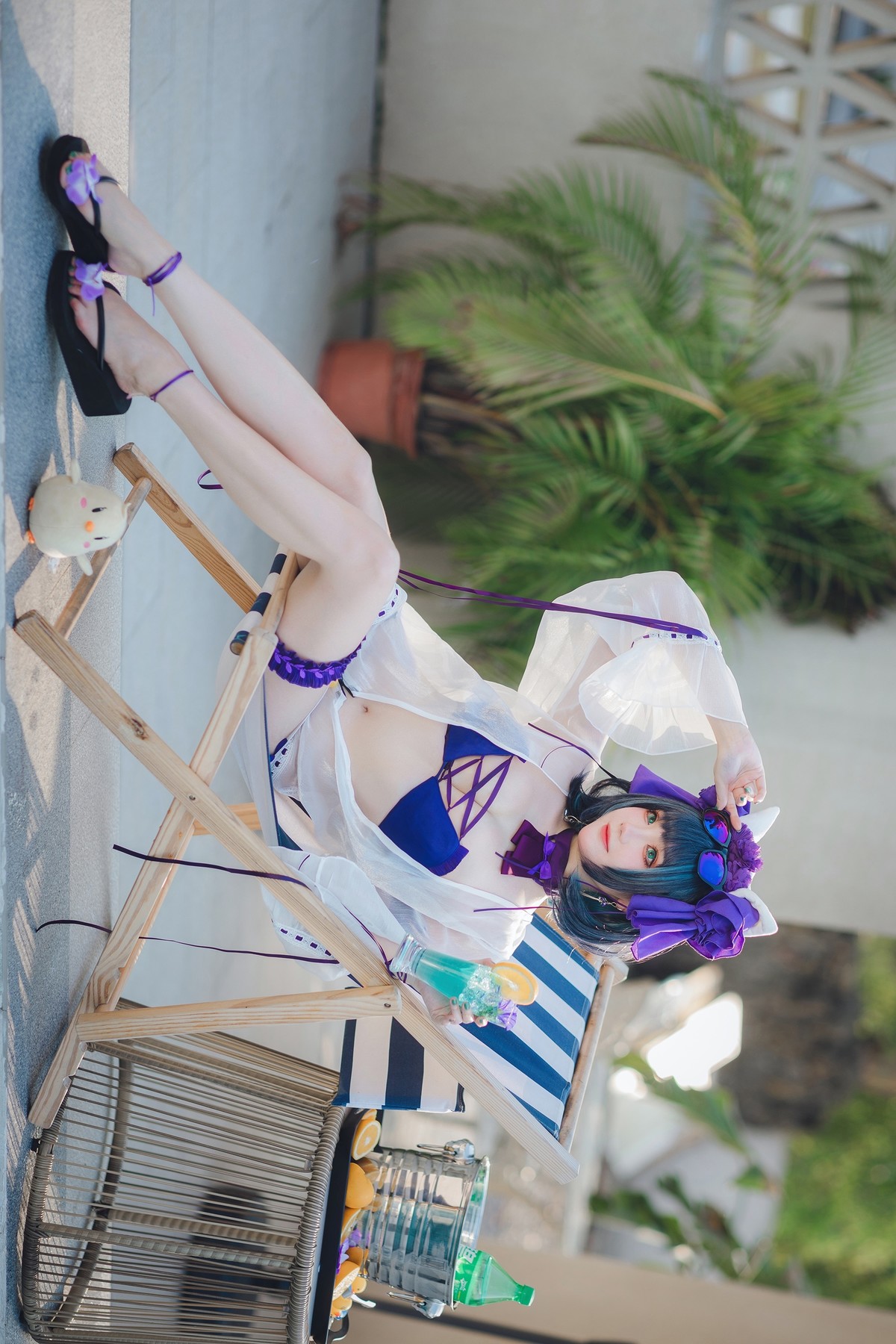 Cosplay 瓜希酱福利 柴郡泳装 [32P]