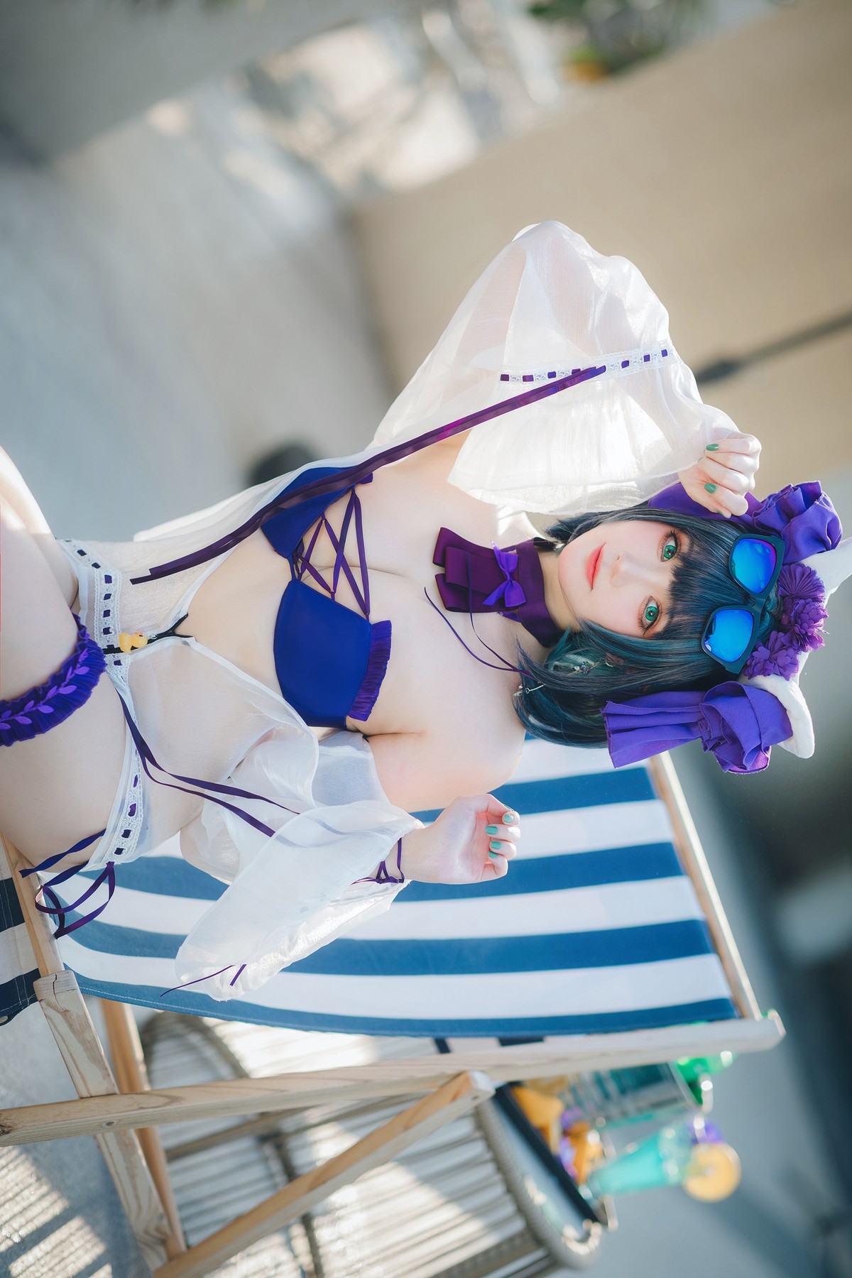 Cosplay 瓜希酱福利 柴郡泳装 [32P]