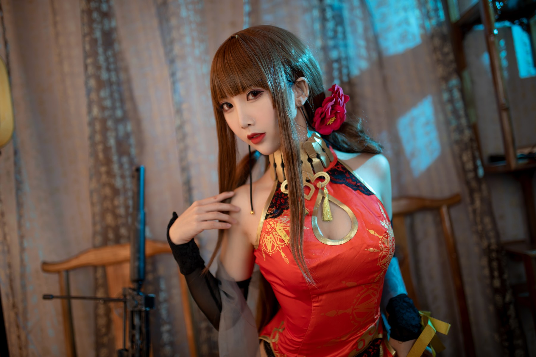 Cosplay 面饼仙儿 DSR50 红牡丹 [34P]