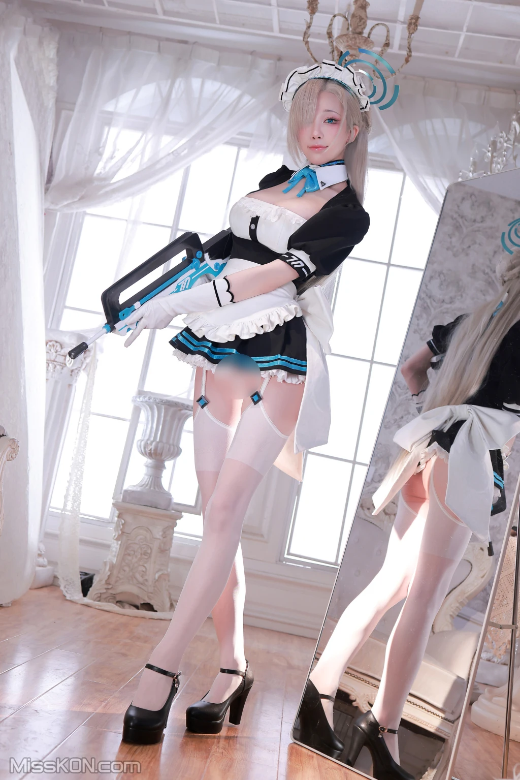 Coser@水淼Aqua_ 碧蓝档案 – 一之濑明日奈女仆B [155P]