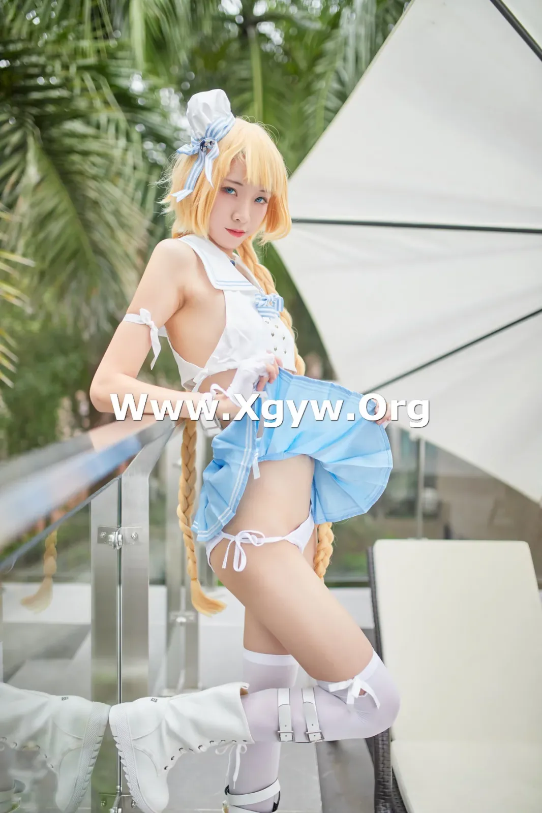 网络美女西瓜少女舰队少女兔女郎主题性感兔女郎装扮脱短裙秀曼妙身姿迷人诱惑写真 [117P]