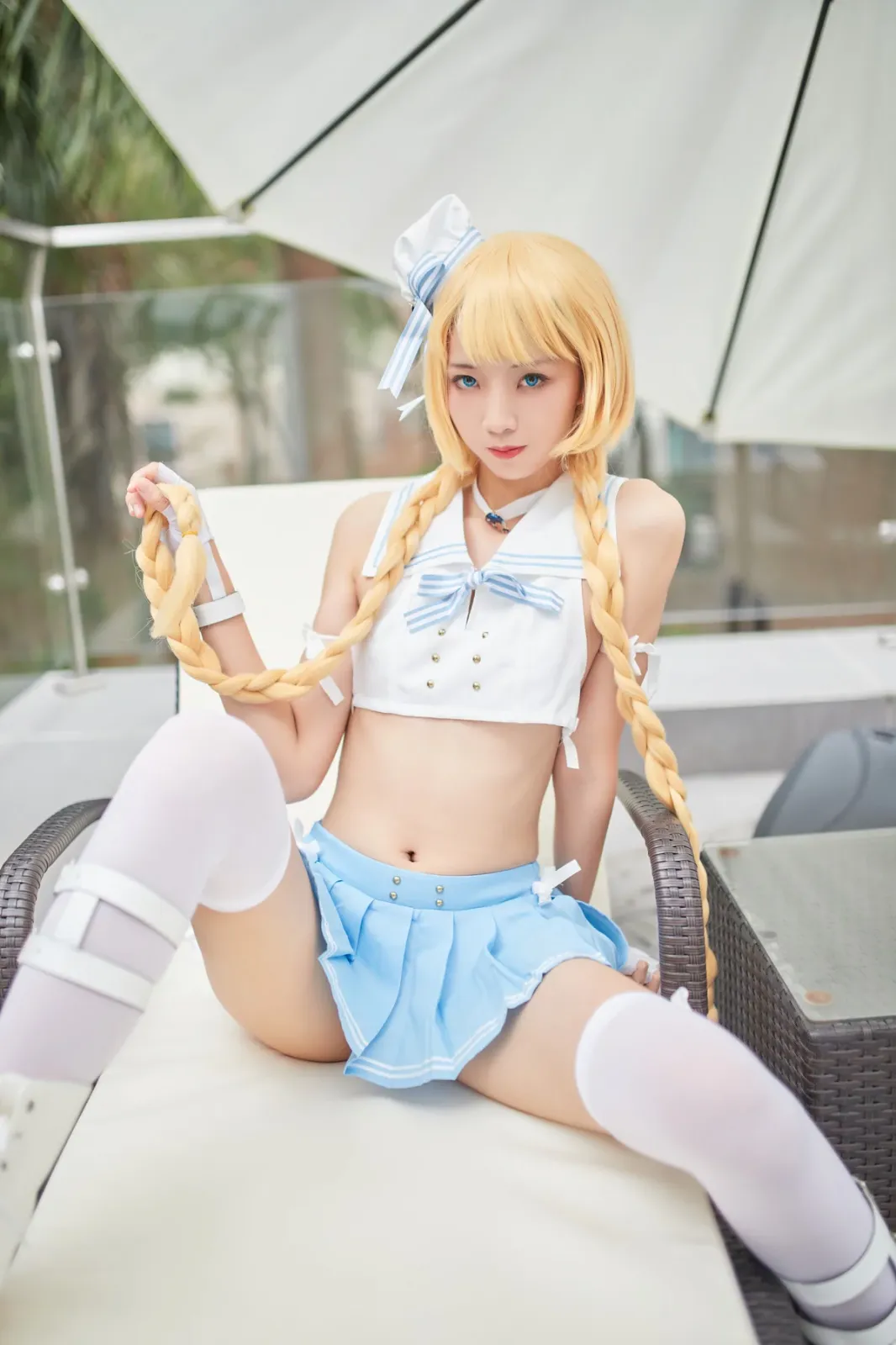 网络美女西瓜少女舰队少女兔女郎主题性感兔女郎装扮脱短裙秀曼妙身姿迷人诱惑写真 [117P]