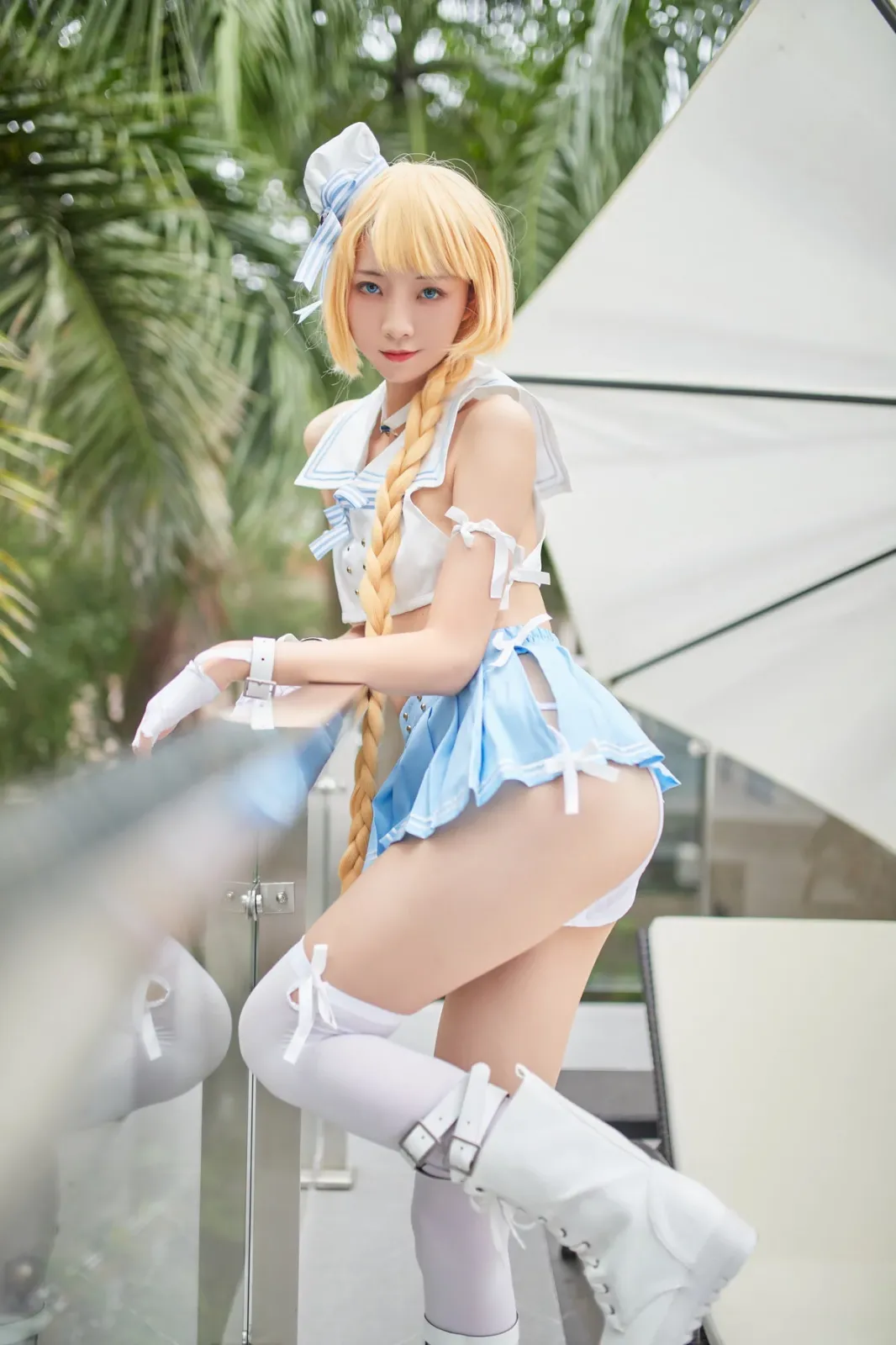 网络美女西瓜少女舰队少女兔女郎主题性感兔女郎装扮脱短裙秀曼妙身姿迷人诱惑写真 [117P]