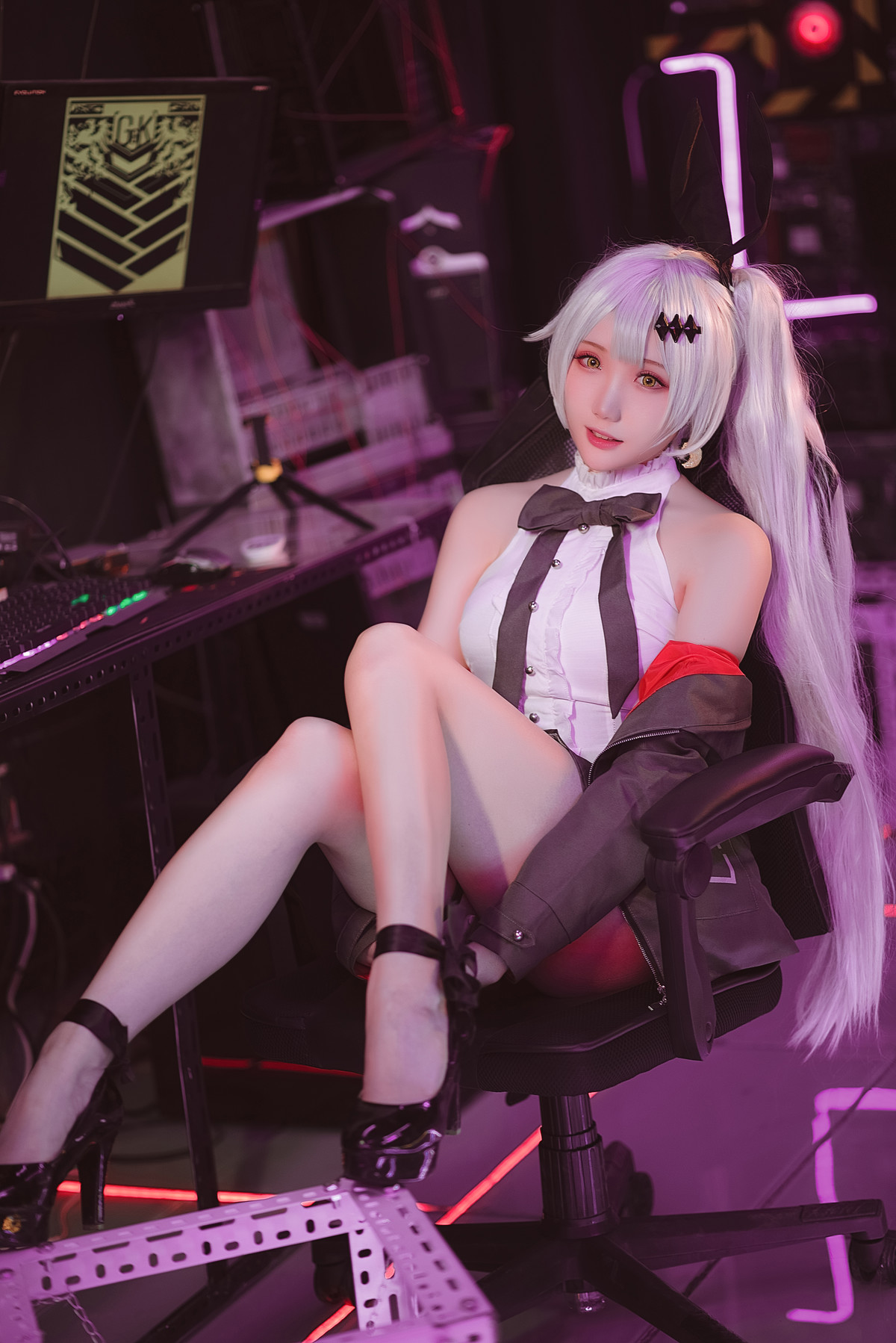 Cosplay 瓜希酱 少女前线 FN-57 Five-seveN [38P]