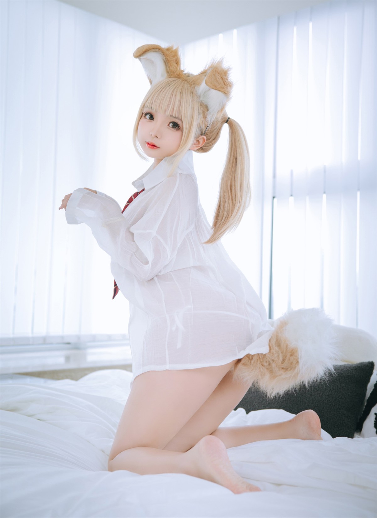 Cosplay 日奈娇 衬衫小狗 Set.01 [50P]