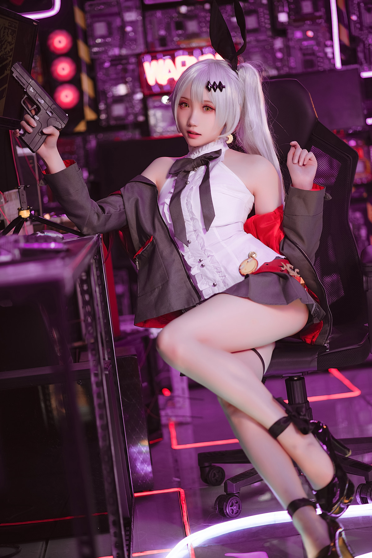 Cosplay 瓜希酱 少女前线 FN-57 Five-seveN [38P]