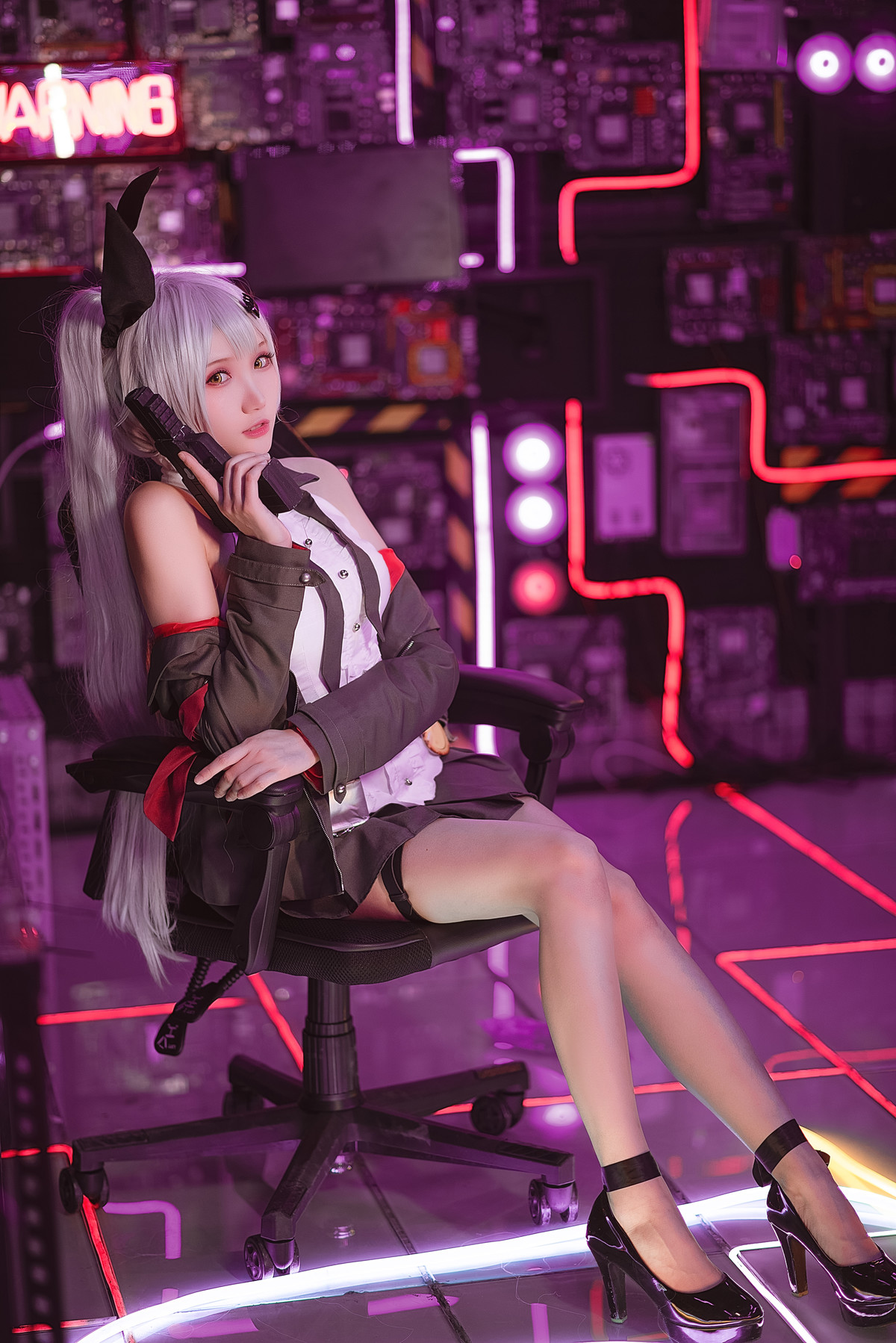 Cosplay 瓜希酱 少女前线 FN-57 Five-seveN [38P]