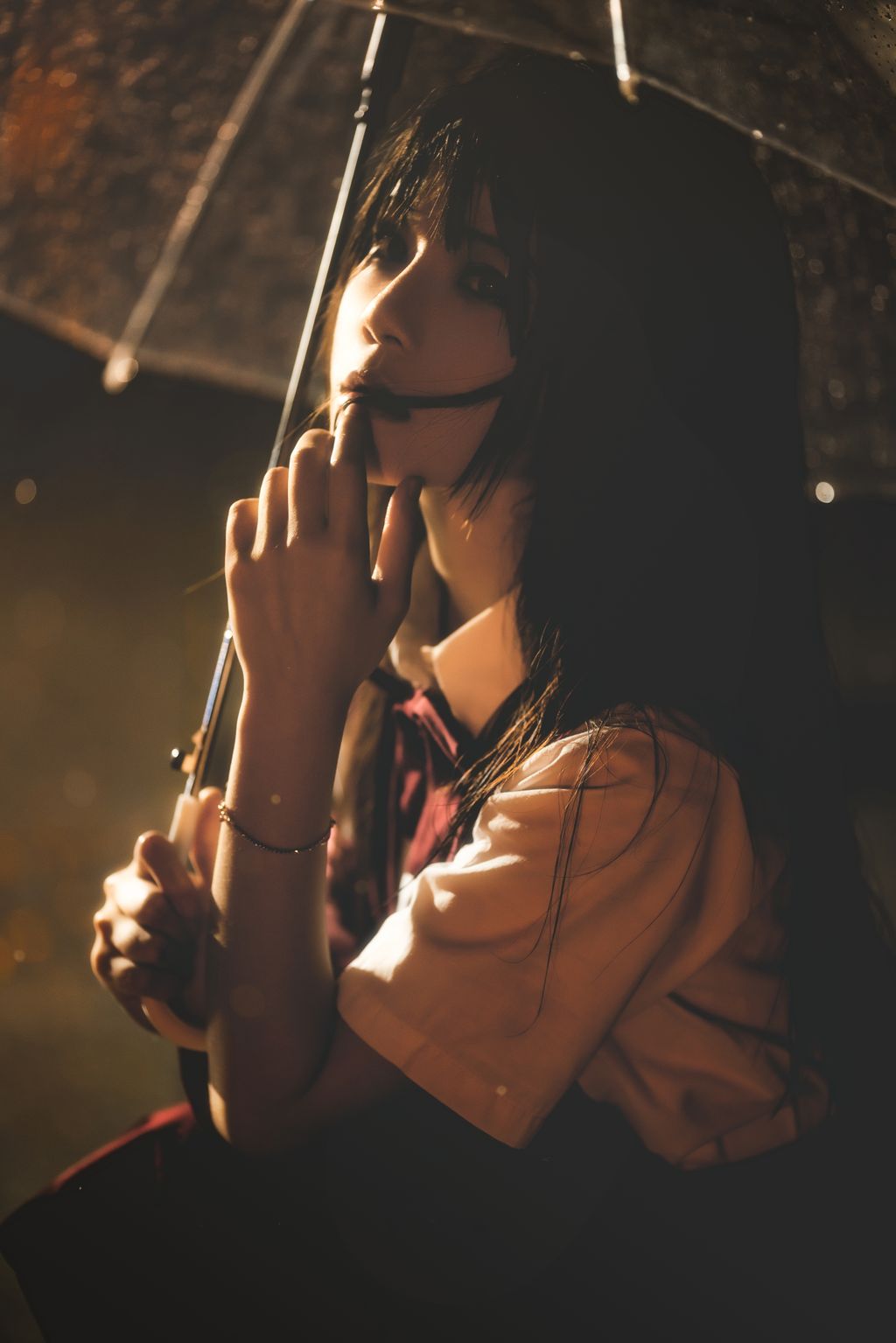 Coser @ 桜 桃 喵 Vol.089: 桜 桃 未熟 3 雨 下