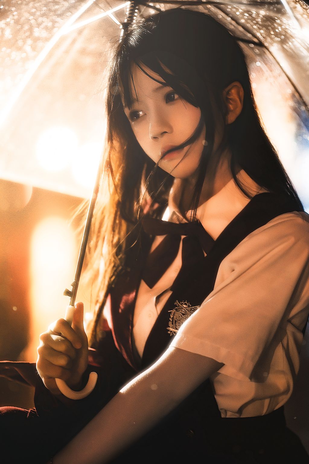 Coser @ 桜 桃 喵 Vol.089: 桜 桃 未熟 3 雨 下