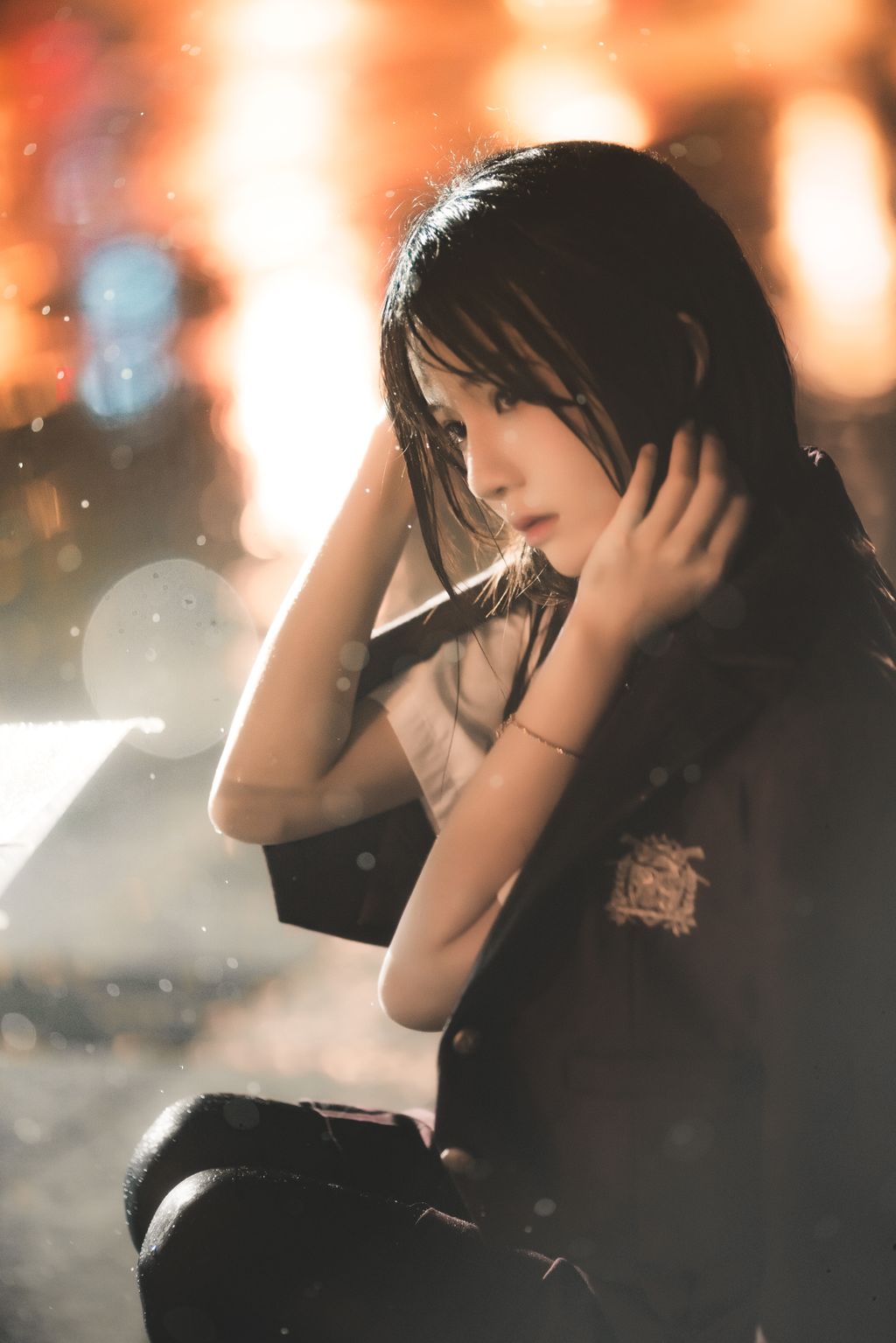 Coser @ 桜 桃 喵 Vol.089: 桜 桃 未熟 3 雨 下