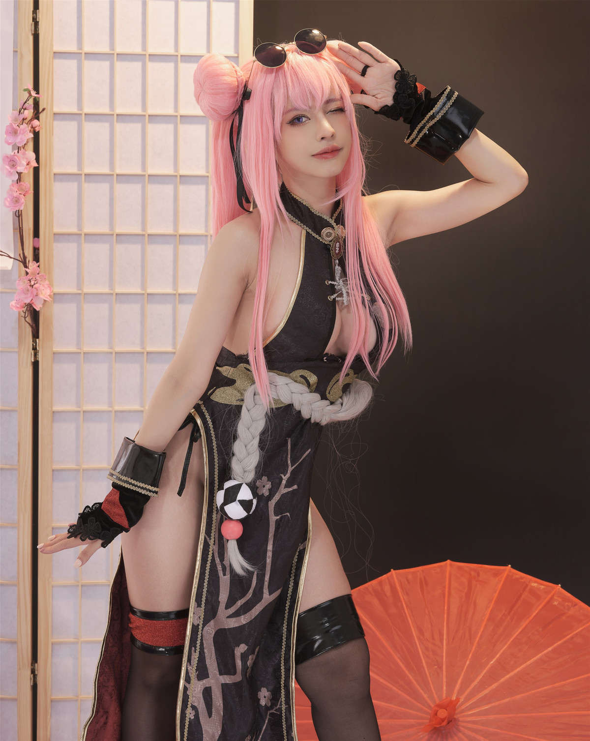 Cosplay PingPing平平 Bremerton KungFu Qipao [34P]