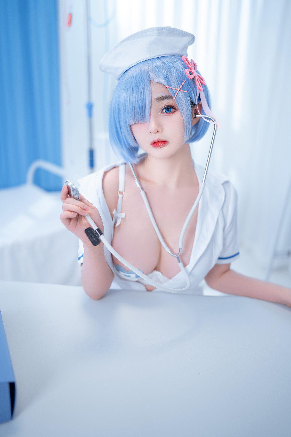 桜井宁宁 Cosplay 雷姆护士 Nurse Rem [72P]